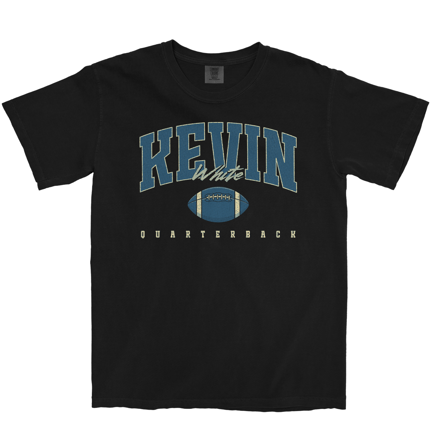 KEVIN WHITE RETRO BLACK TEE