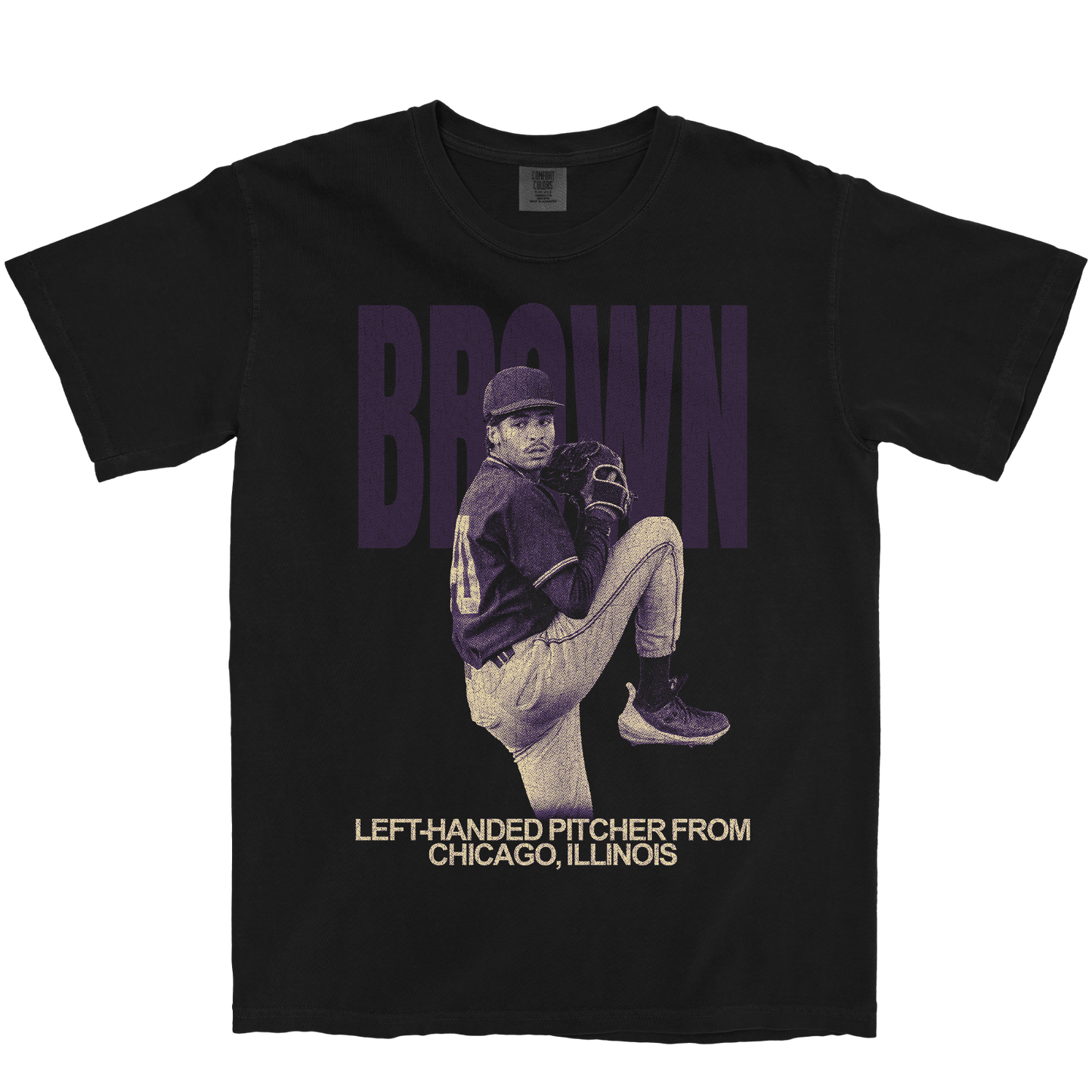 OLIVER BROWN VINTAGE BLACK TEE