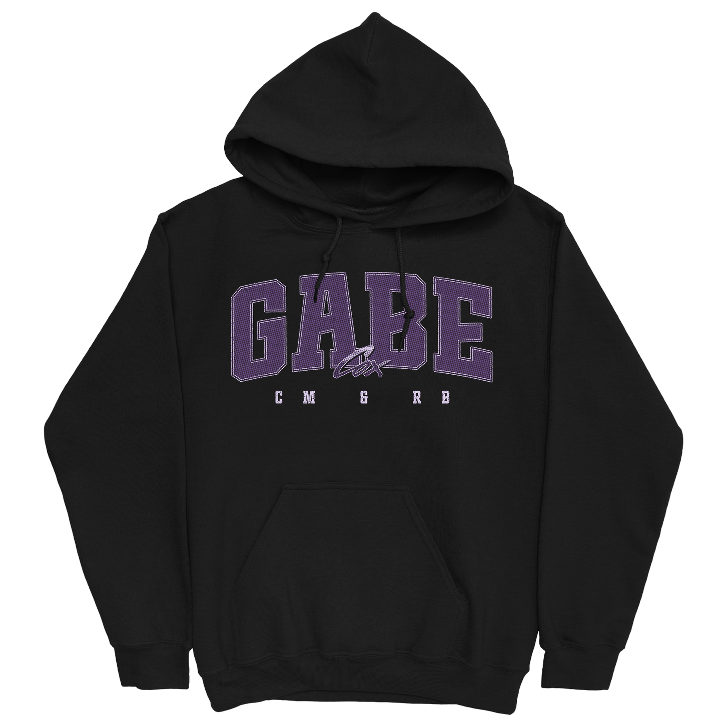 GABE COX RETRO BLACK HOODIE