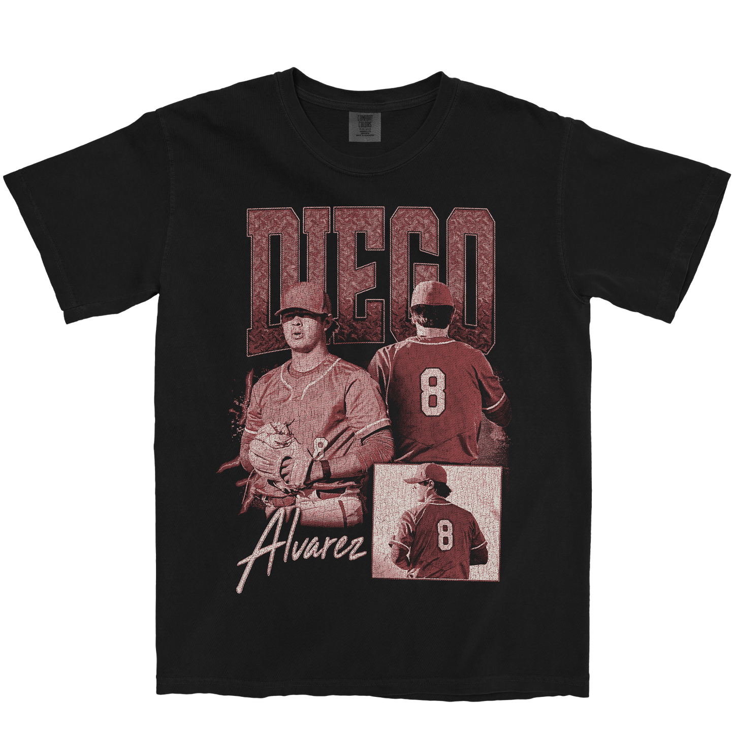 DIEGO ALVAREZ GRAPHIC BLACK TEE