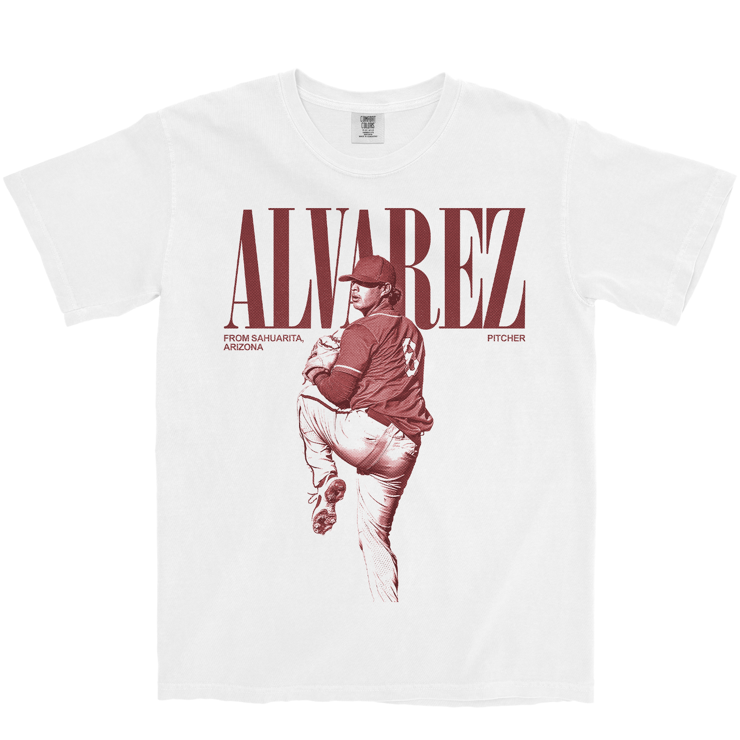 DIEGO ALVAREZ VINTAGE WHITE TEE