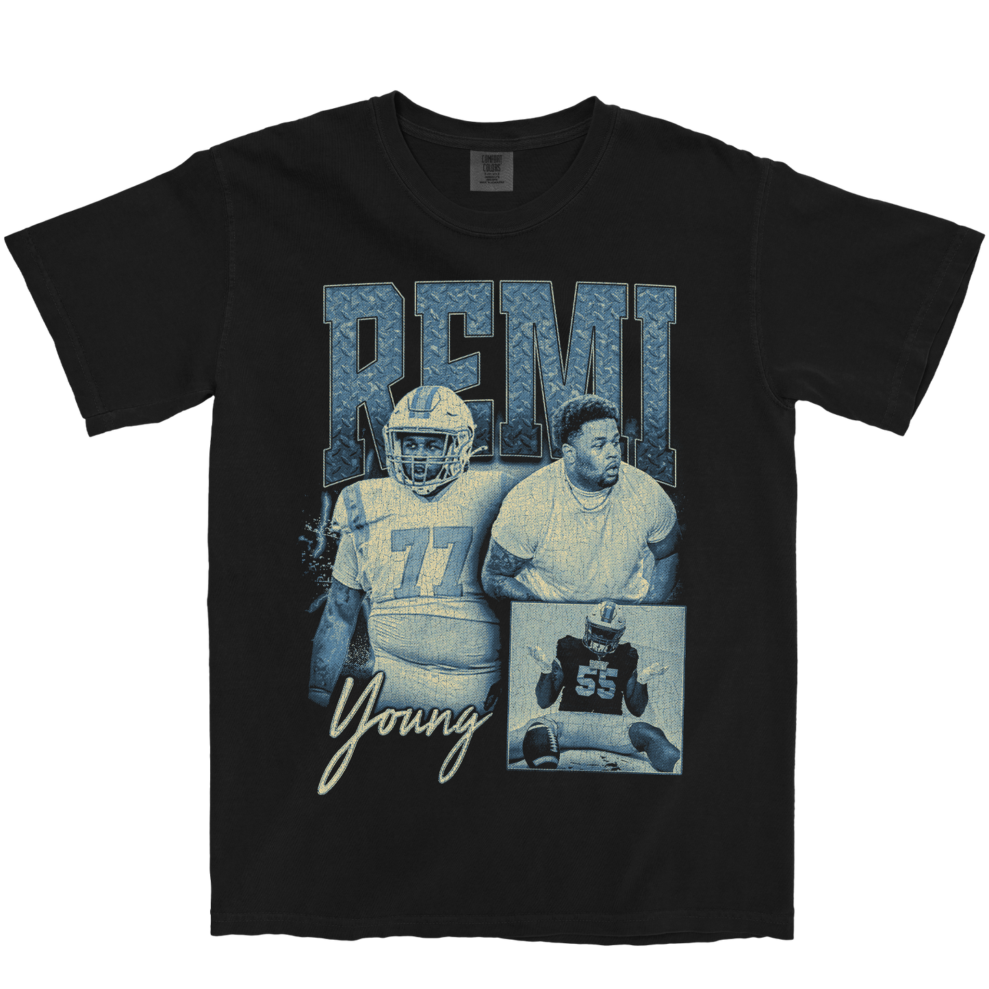 REMI YOUNG GRAPHIC BLACK TEE