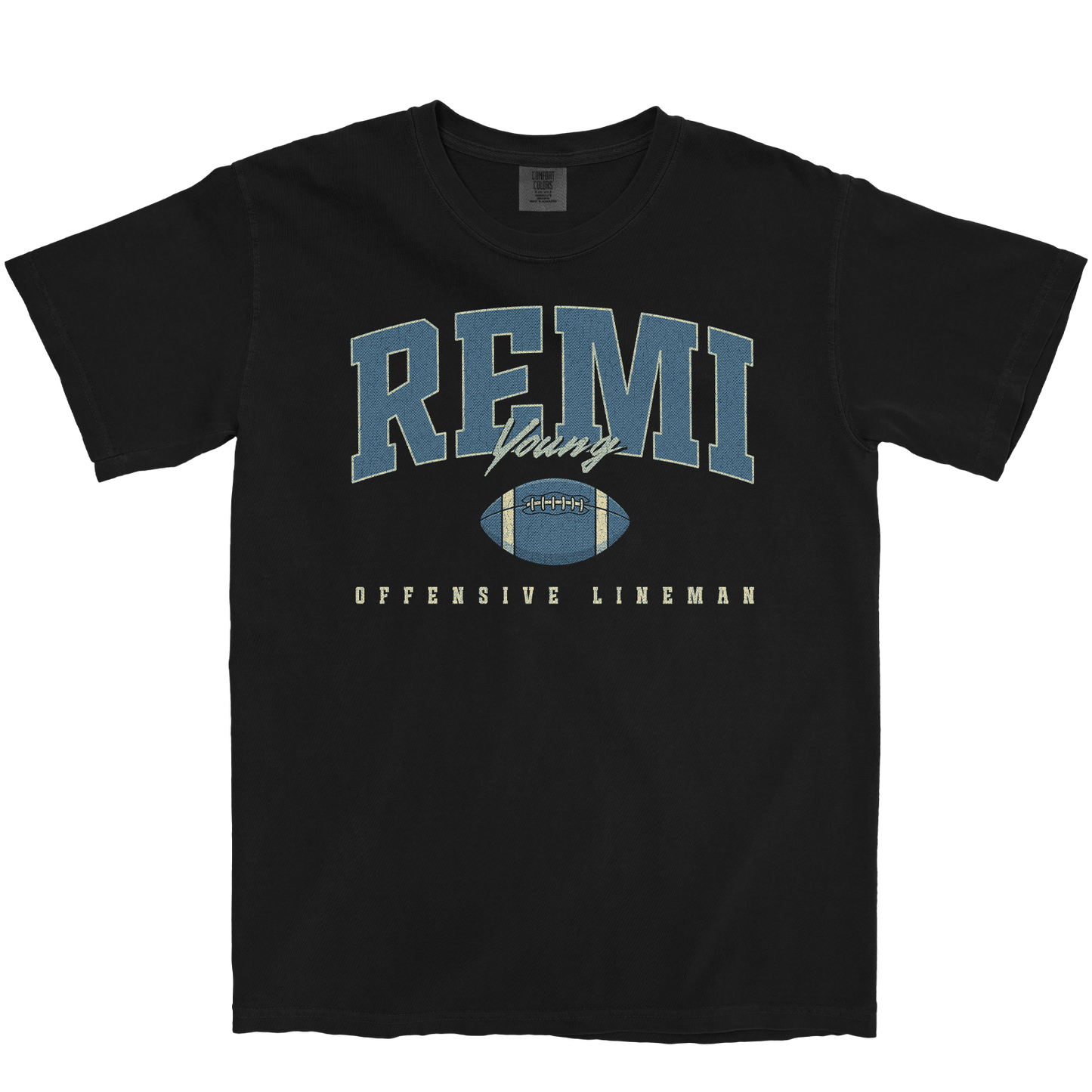 REMI YOUNG RETRO BLACK TEE
