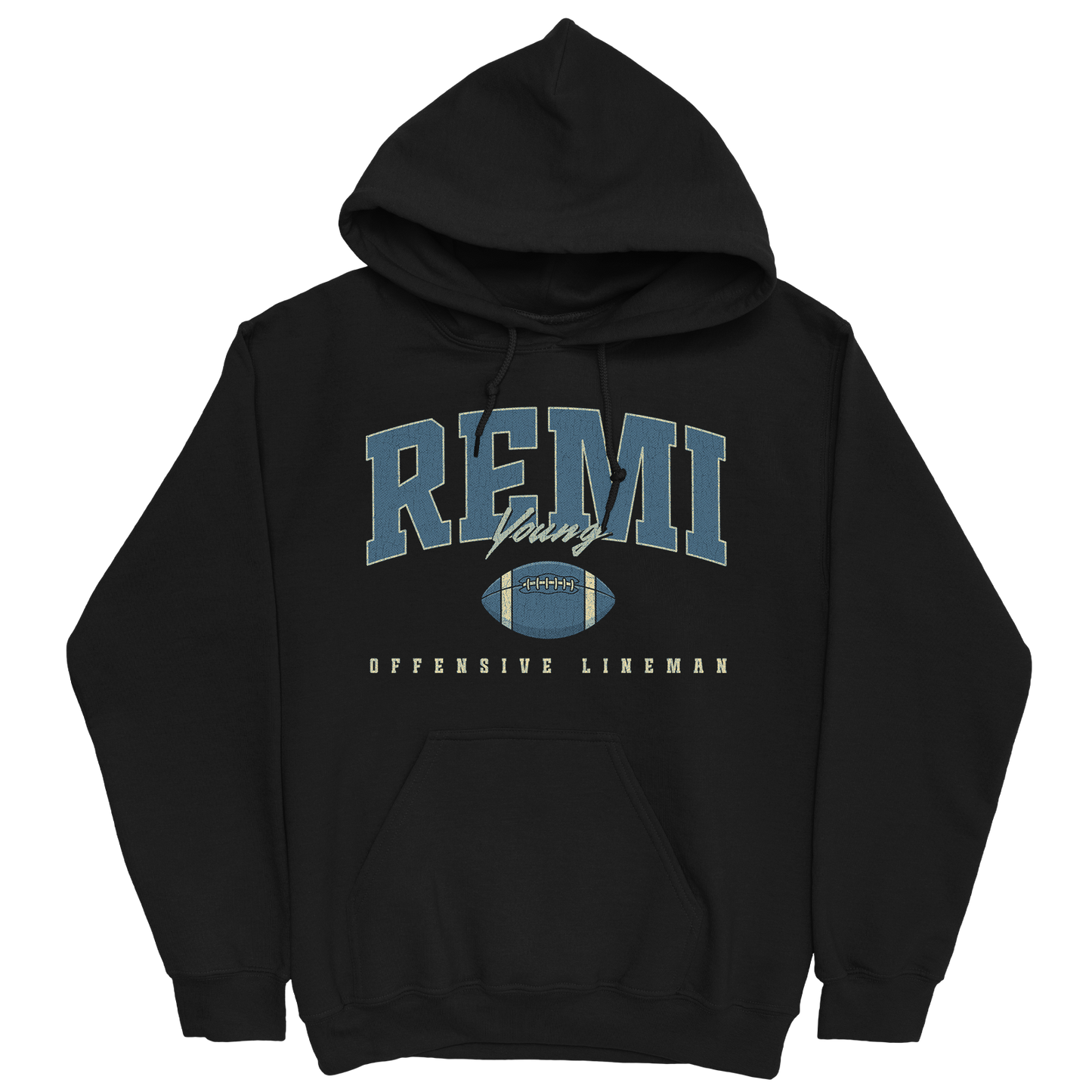 REMI YOUNG RETRO BLACK HOODIE
