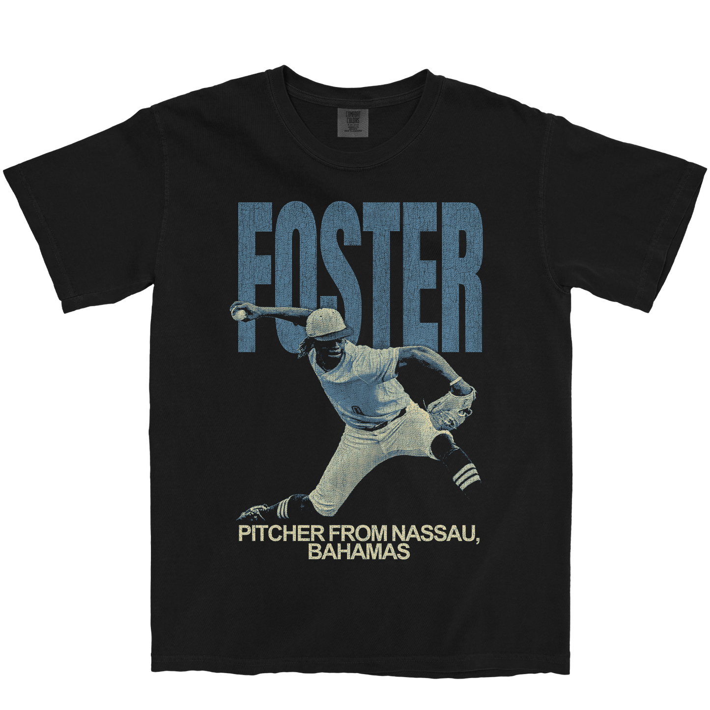 MALIK FOSTER VINTAGE BLACK TEE