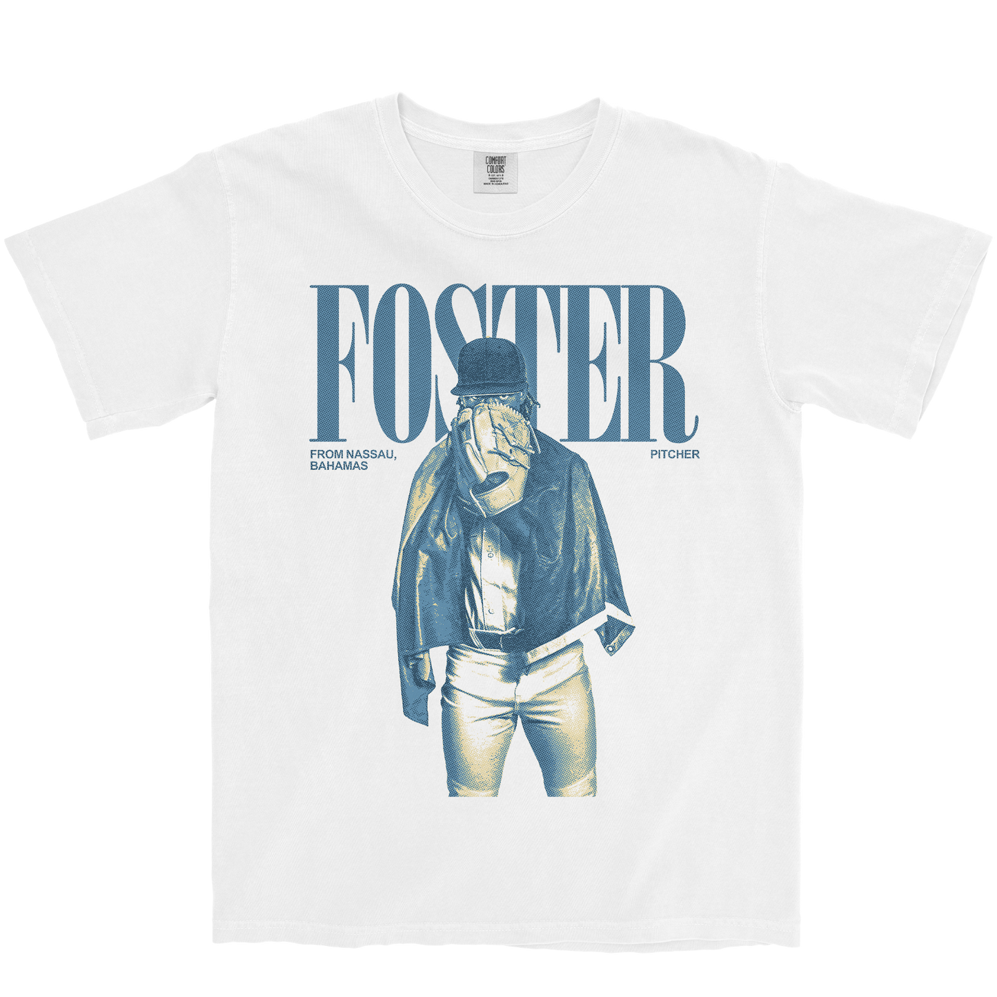 MALIK FOSTER VINTAGE WHITE TEE
