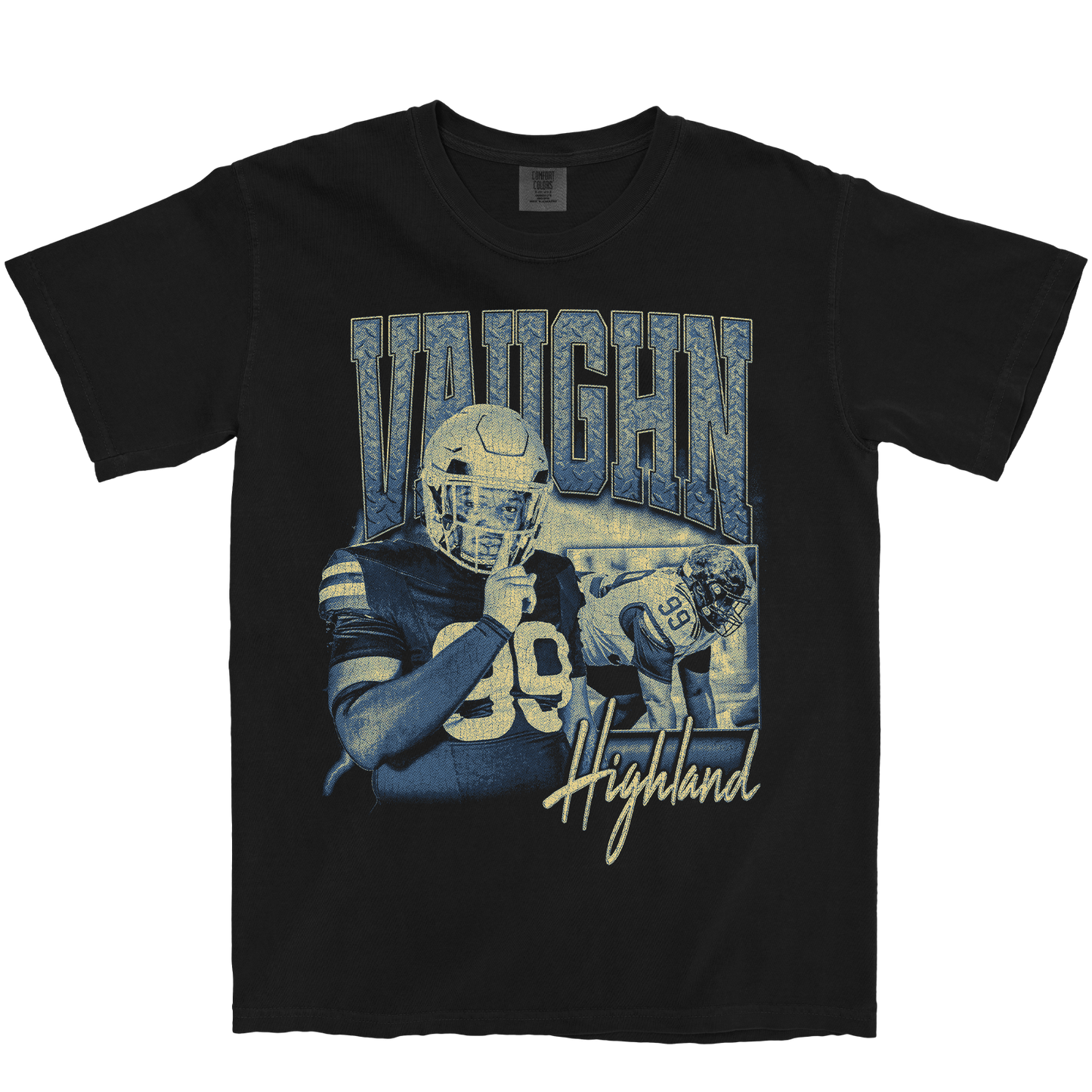 VAUGHN HIGHLAND GRAPHIC BLACK TEE