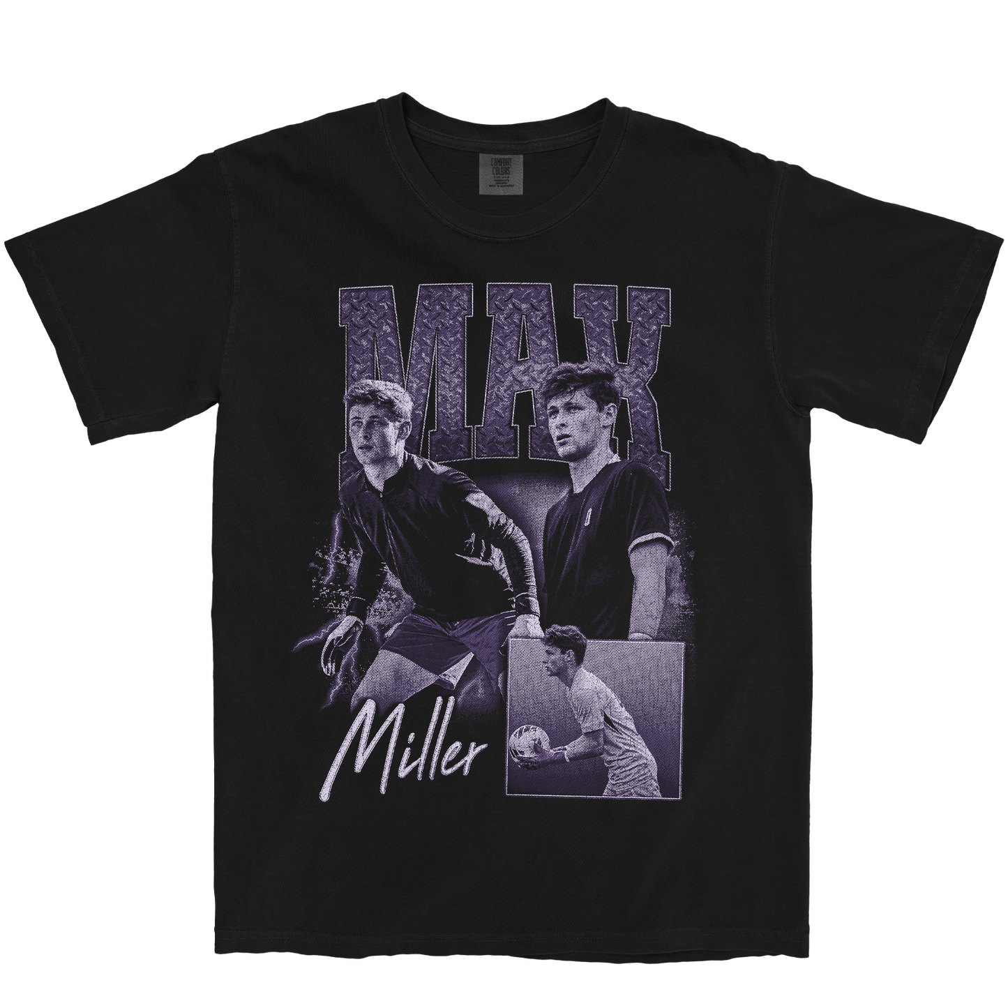 MAX MILLER GRAPHIC BLACK TEE