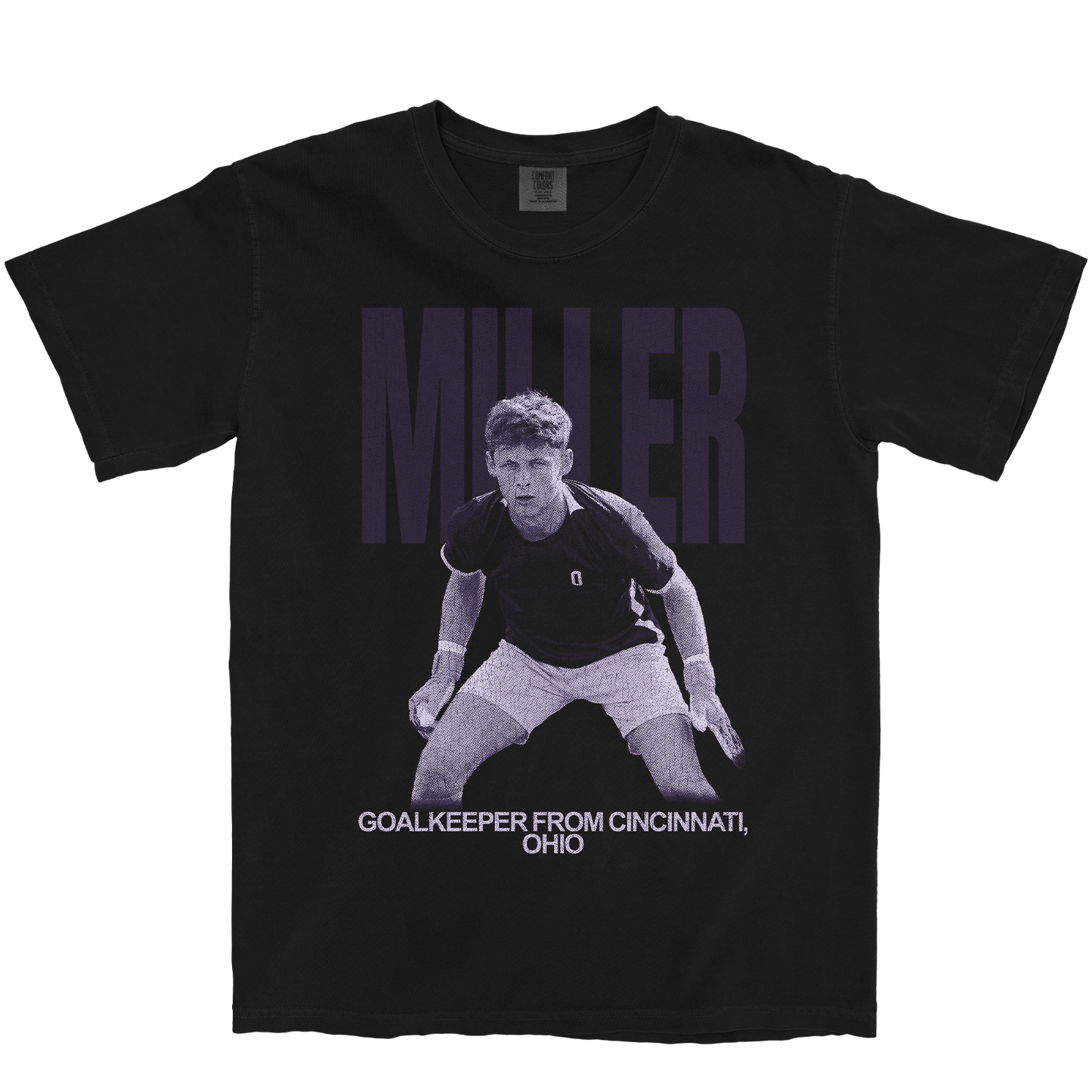 MAX MILLER VINTAGE BLACK TEE