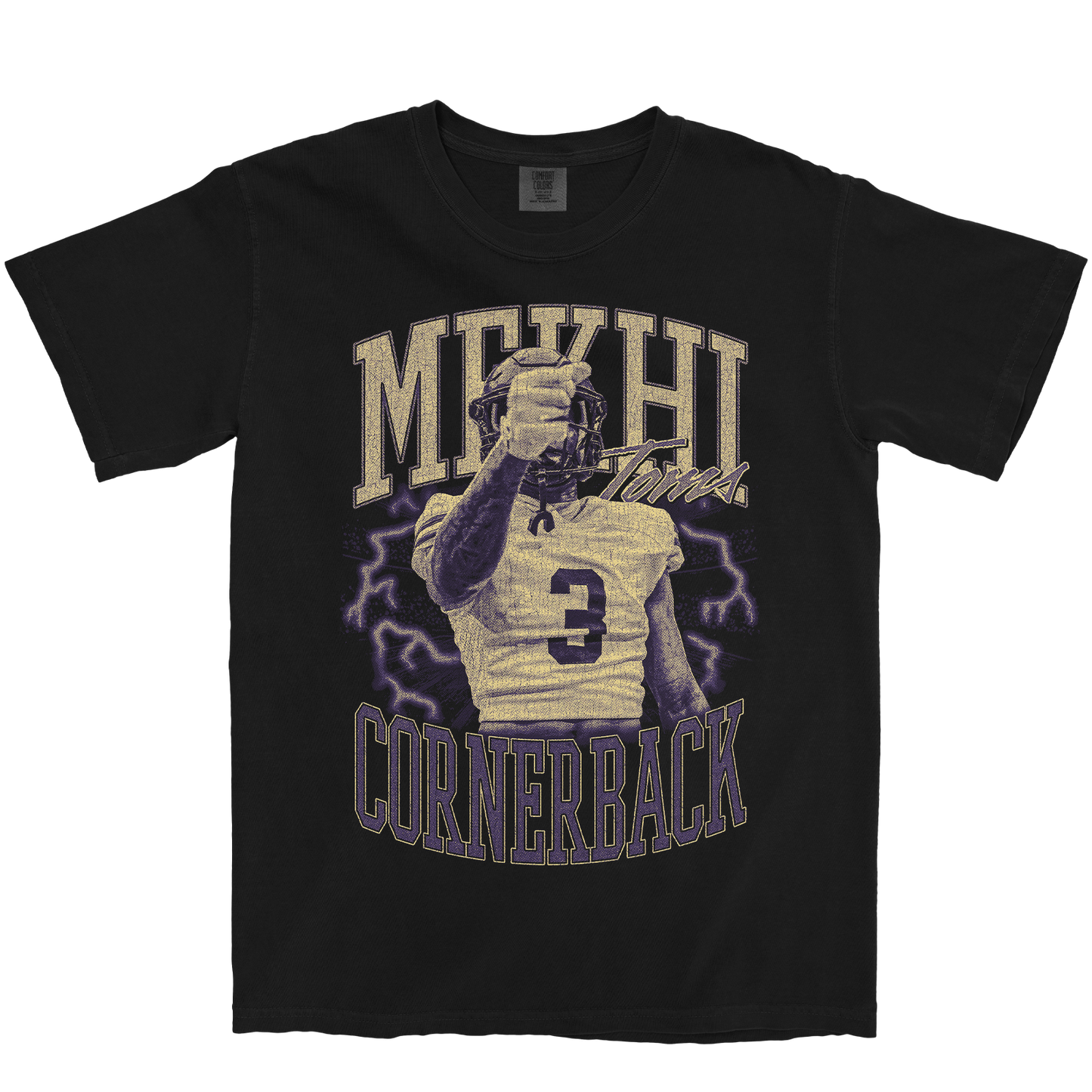 MEKHI TOMS VINTAGE BLACK TEE