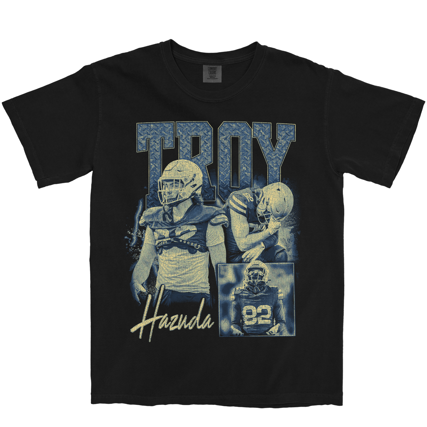 TROY HAZUDA GRAPHIC BLACK TEE