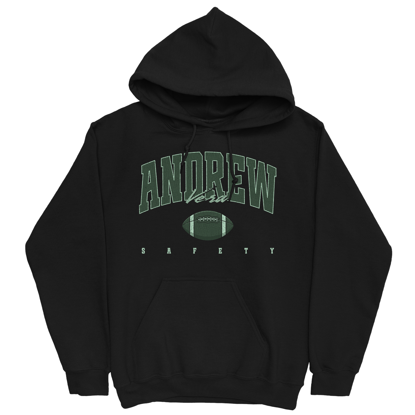 ANDREW VERA RETRO BLACK HOODIE