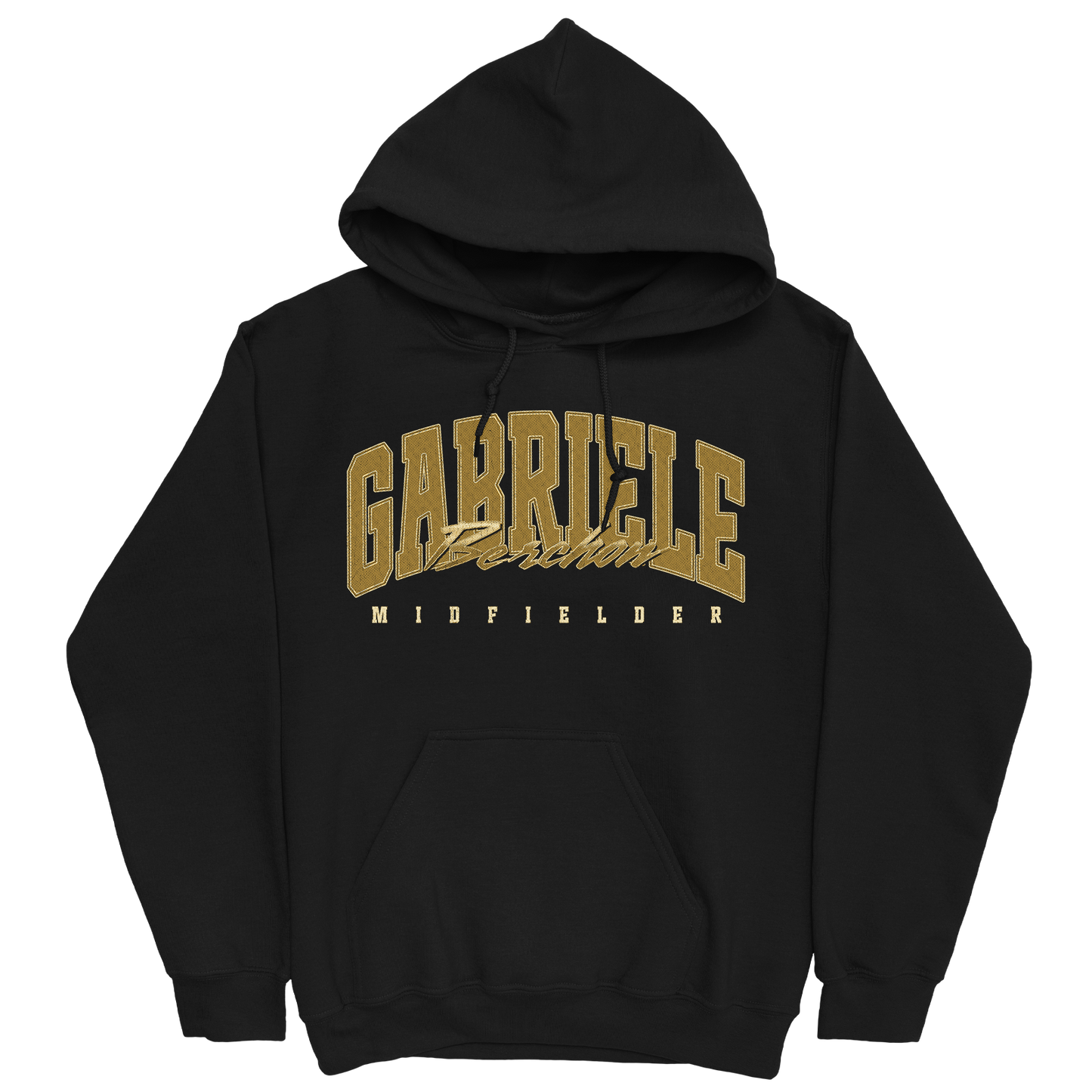 GABRIELE BERCHON RETRO BLACK HOODIE