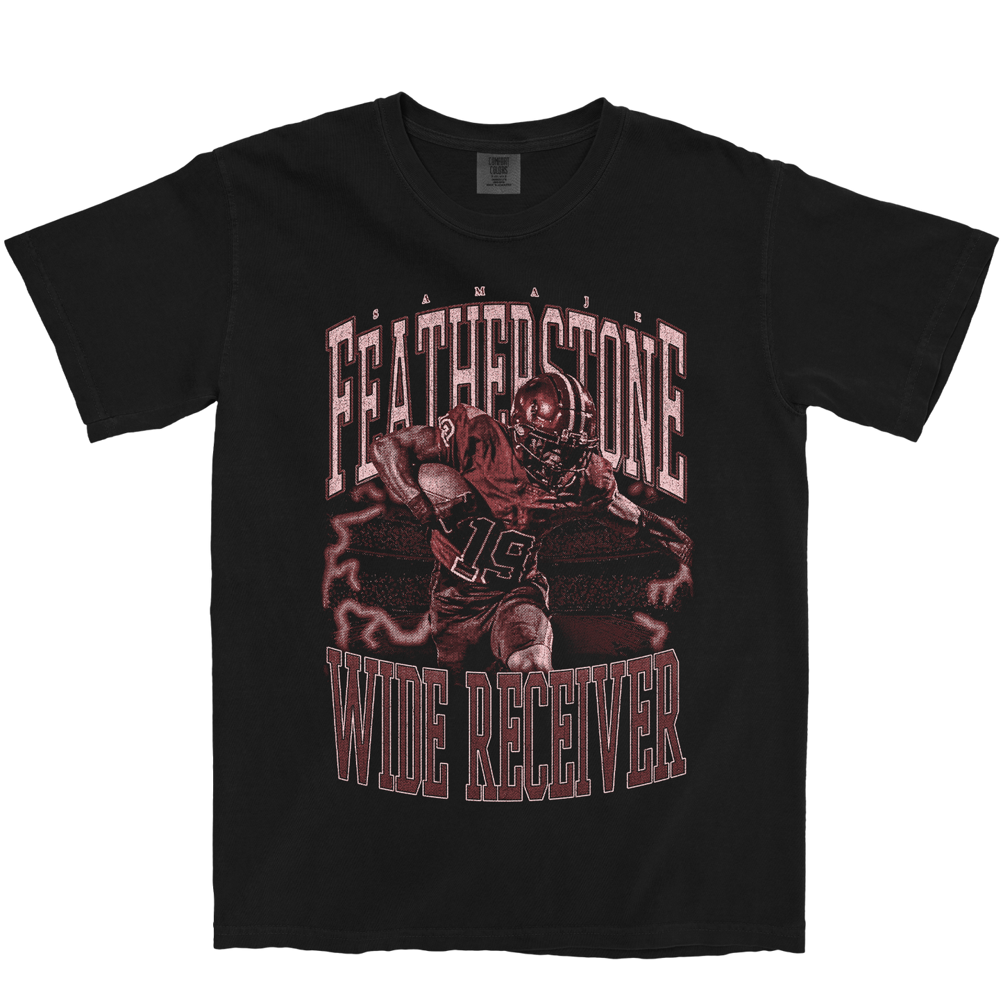 SAMAJE FEATHERSTONE VINTAGE BLACK TEE