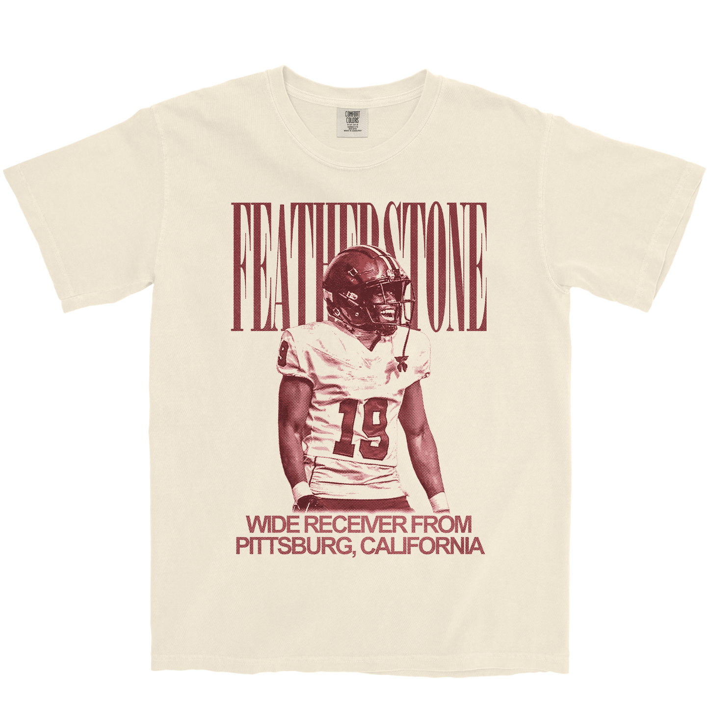 SAMAJE FEATHERSTONE VINTAGE IVORY TEE
