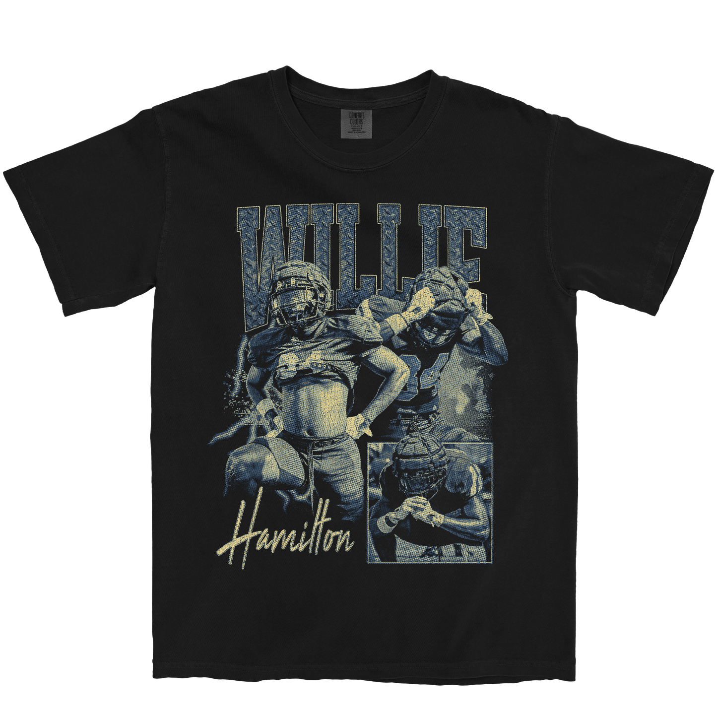 WILLIE HAMILTON GRAPHIC BLACK TEE