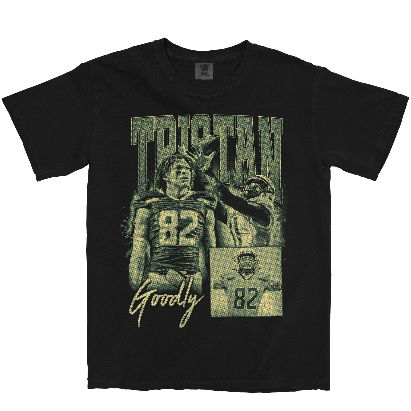 TRISTAN GOODLY GRAPHIC BLACK TEE