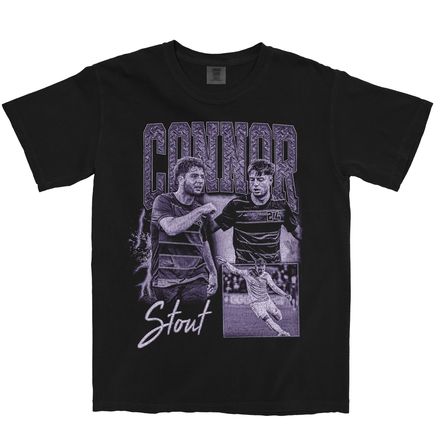 CONNOR STOUT GRAPHIC BLACK TEE