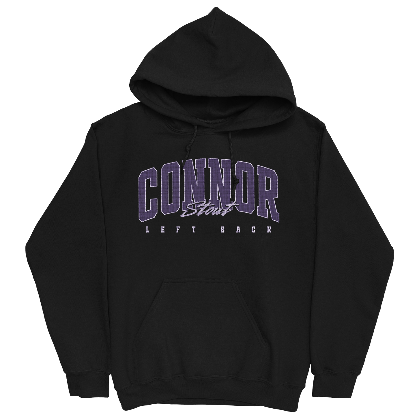 CONNOR STOUT RETRO BLACK HOODIE