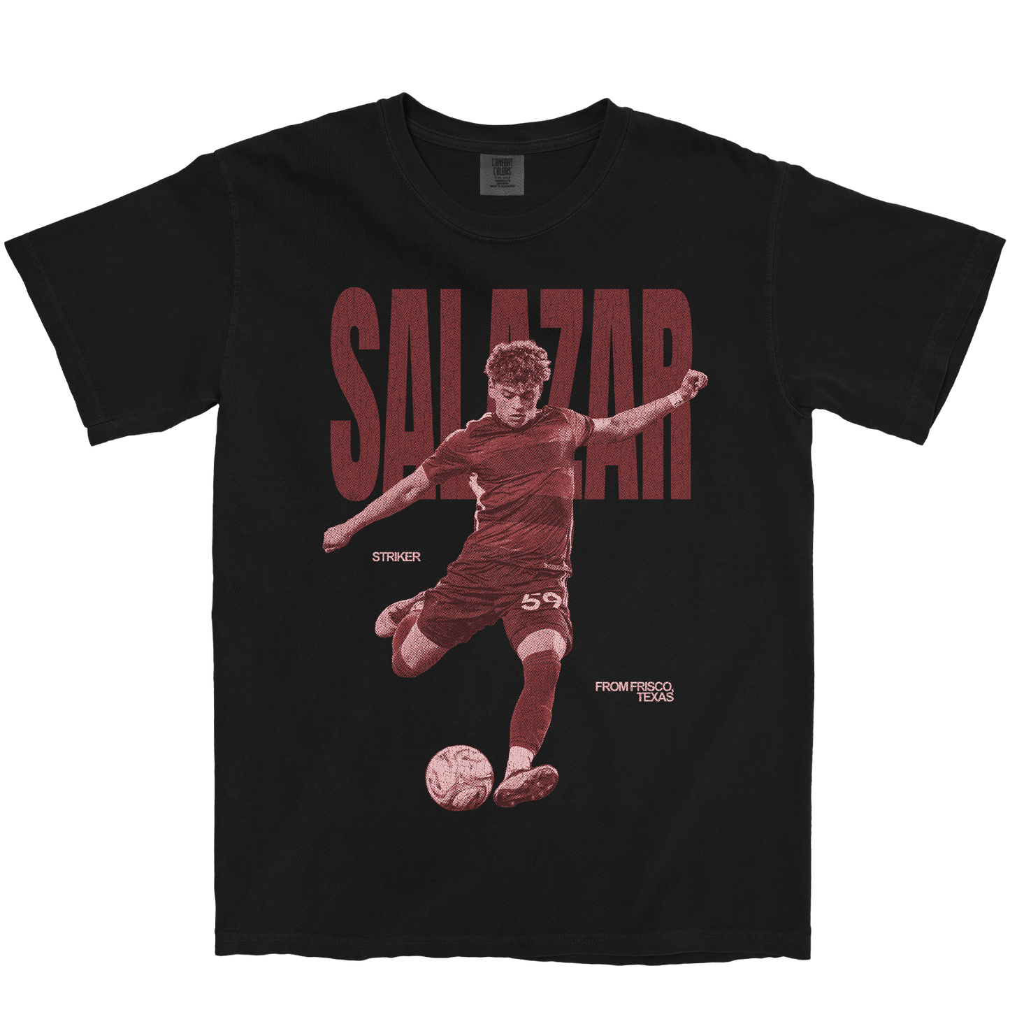 CHRISTOPHER SALAZAR VINTAGE BLACK TEE