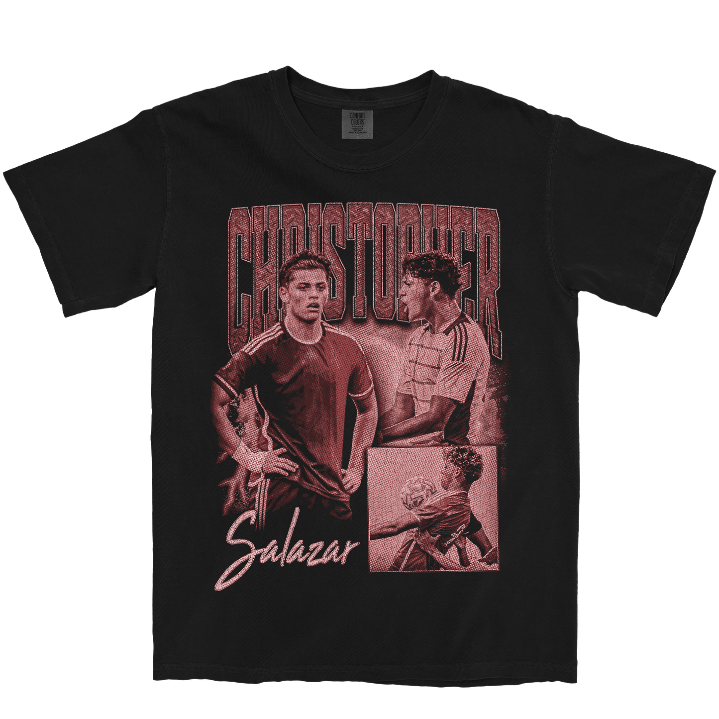 CHRISTOPHER SALAZAR GRAPHIC BLACK TEE