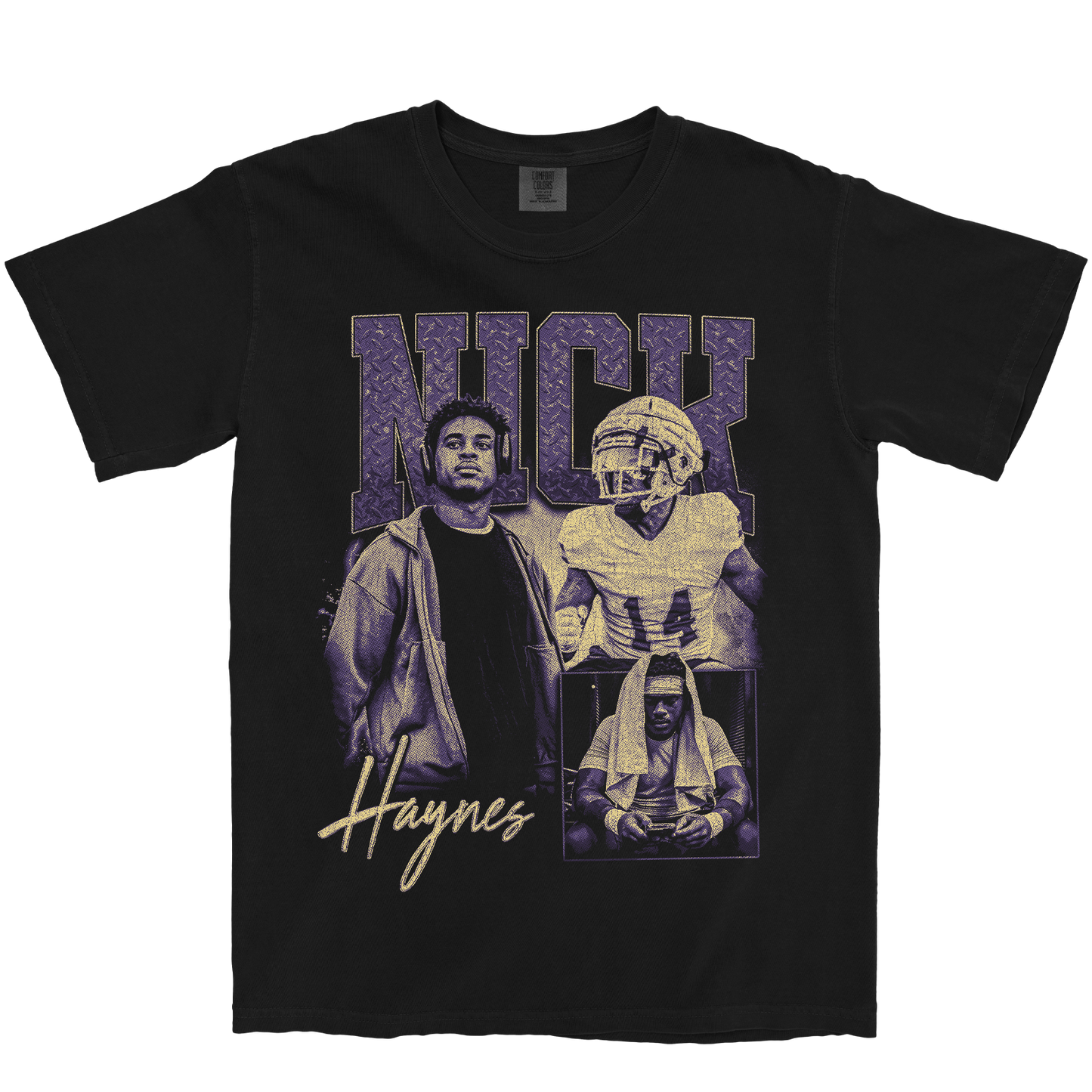 NICK HAYNES GRAPHIC BLACK TEE
