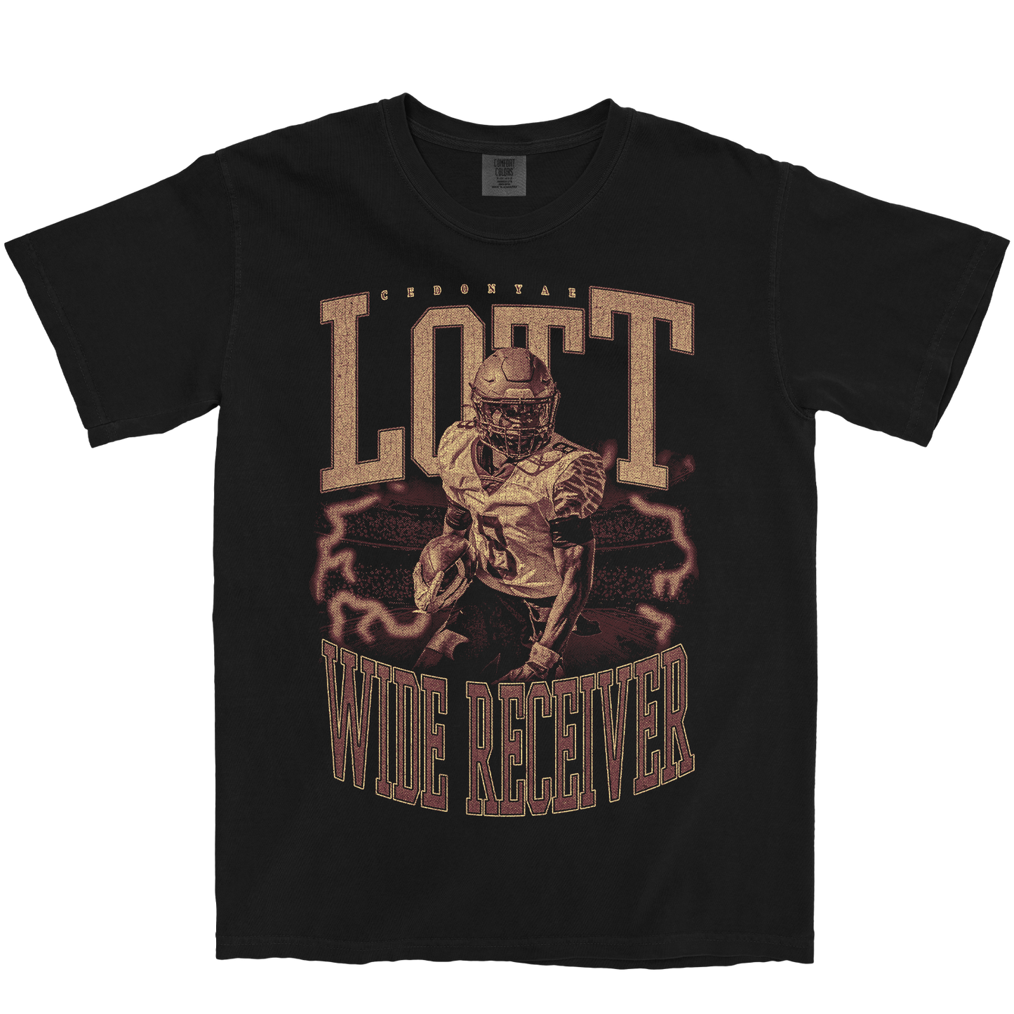 CEDONYAE LOTT VINTAGE BLACK TEE