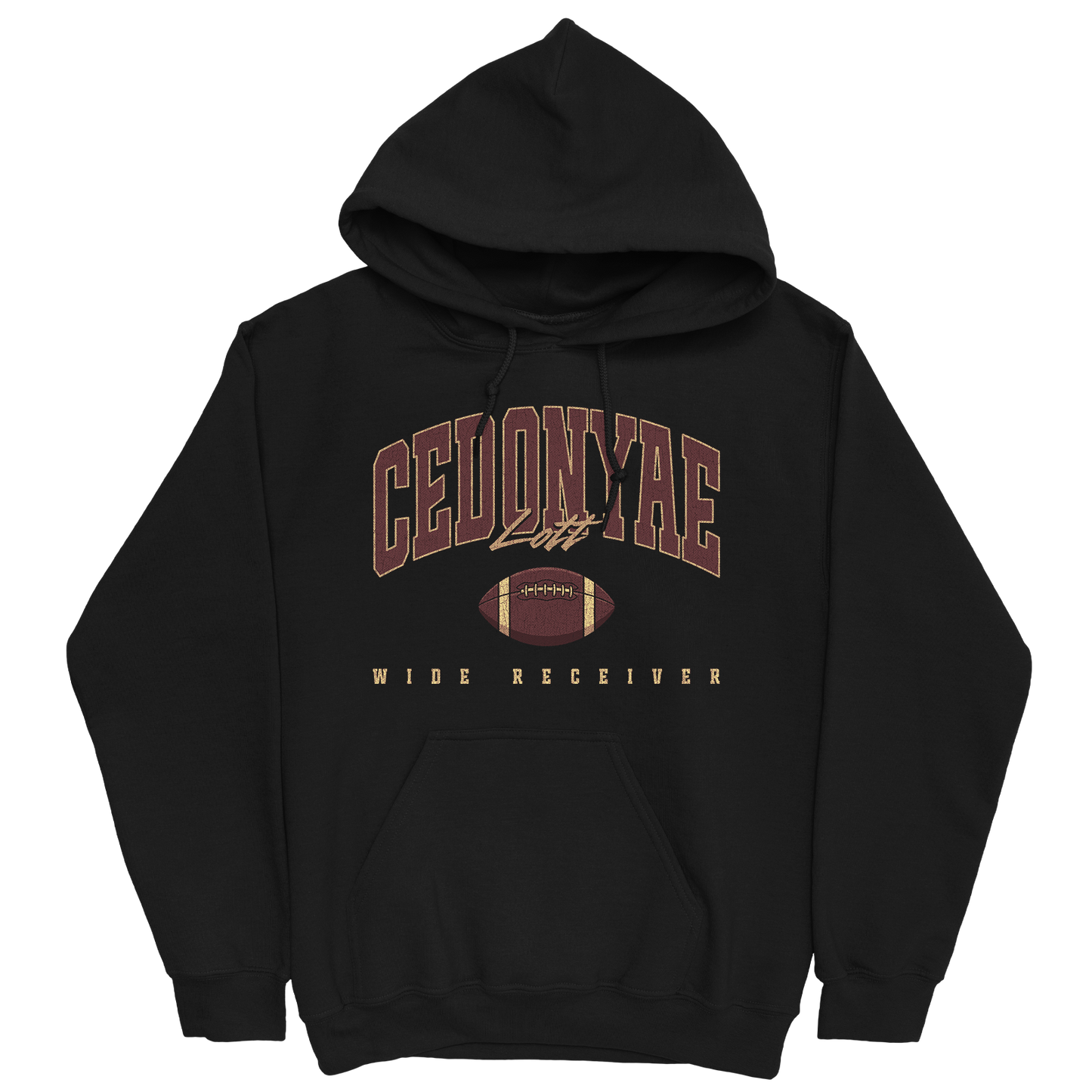 CEDONYAE LOTT RETRO BLACK HOODIE