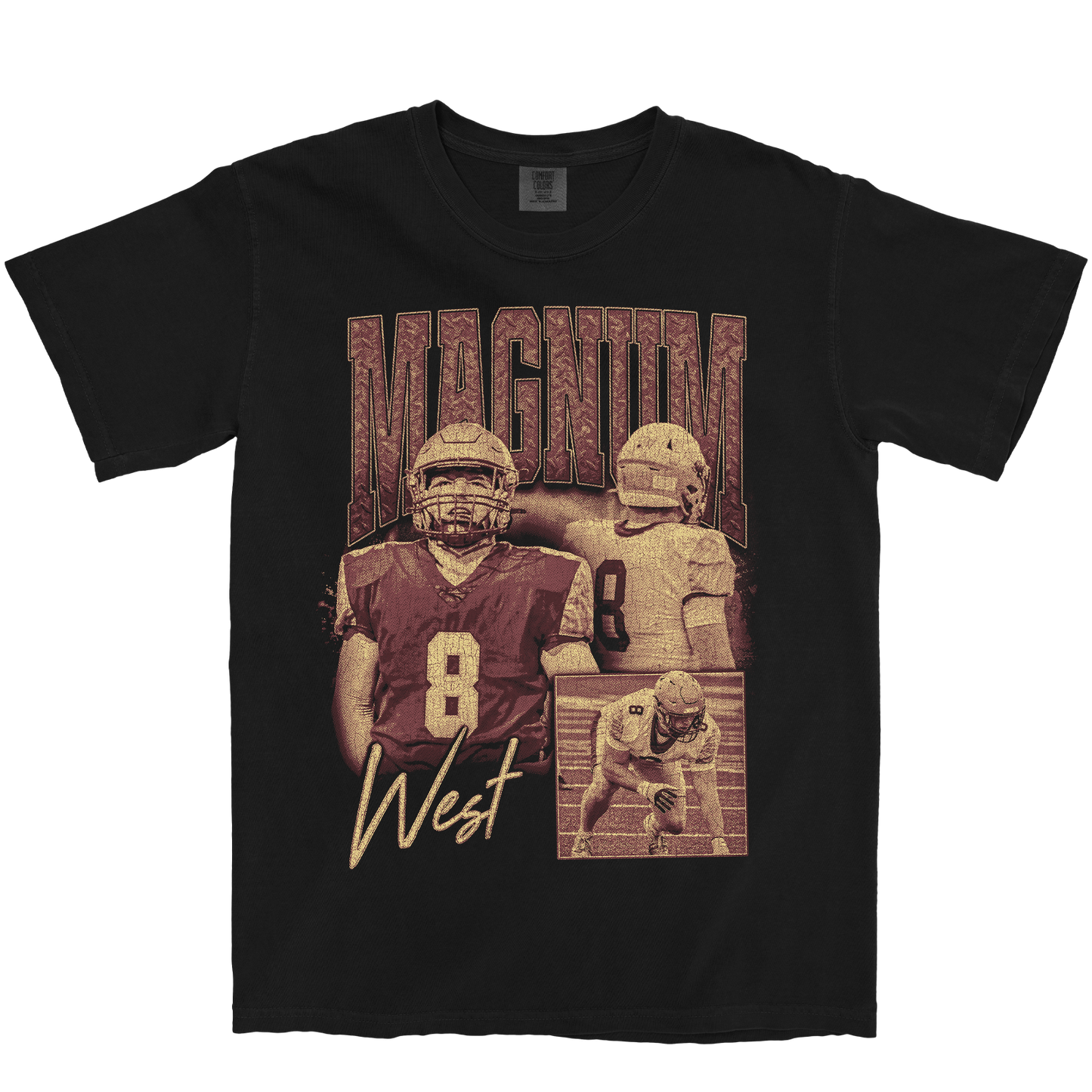 MAGNUM WEST GRAPHIC BLACK TEE