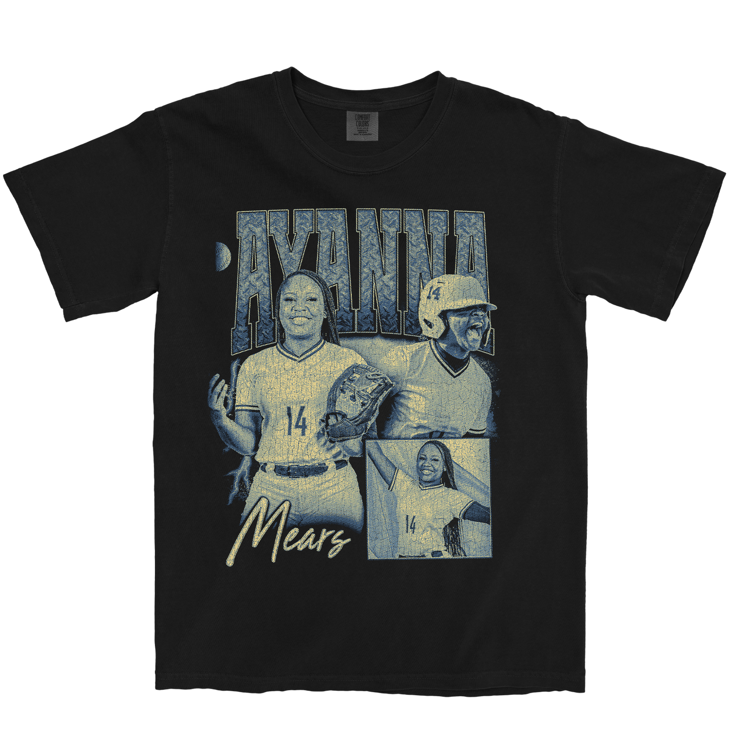 AYANNA MEARS GRAPHIC BLACK TEE