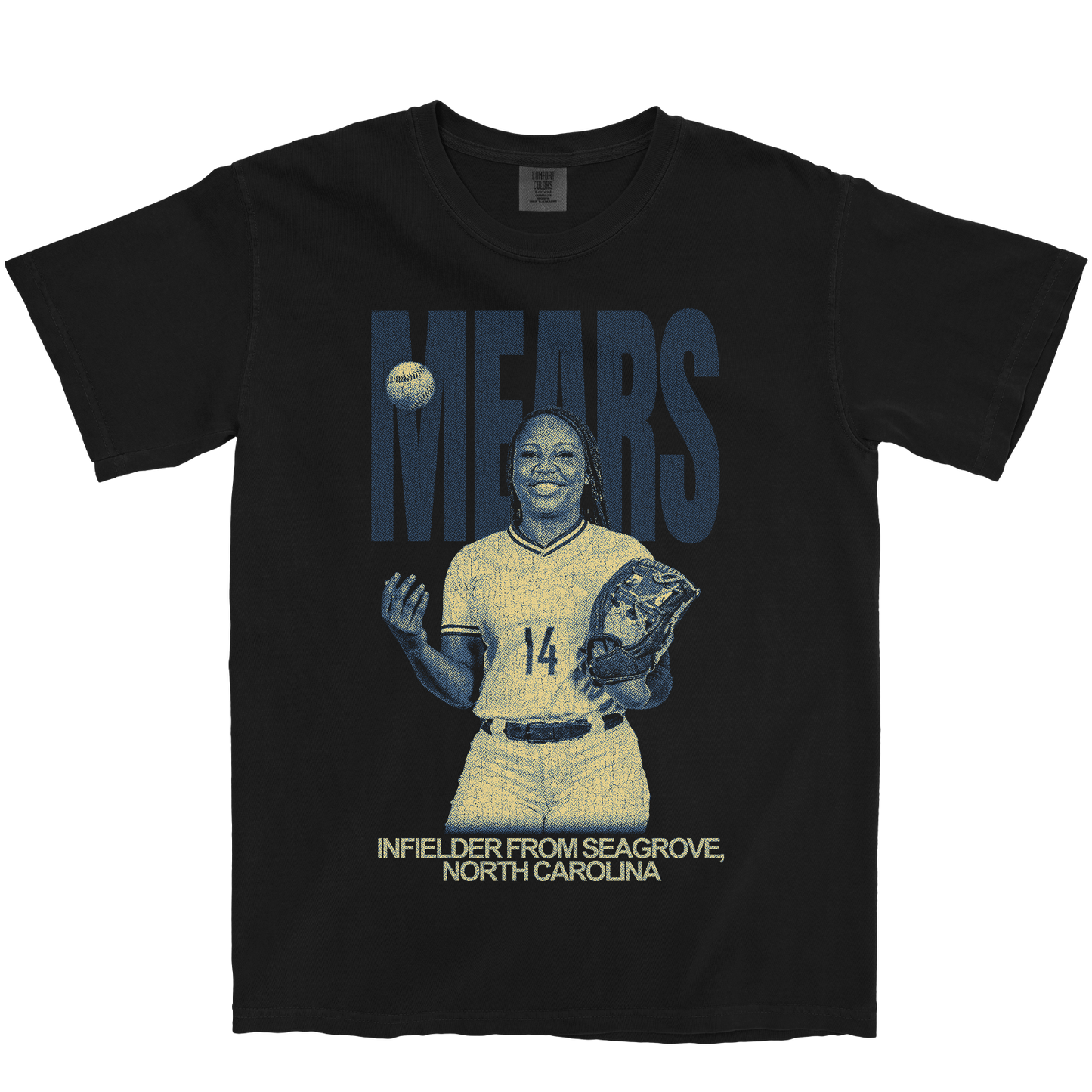 AYANNA MEARS VINTAGE BLACK TEE