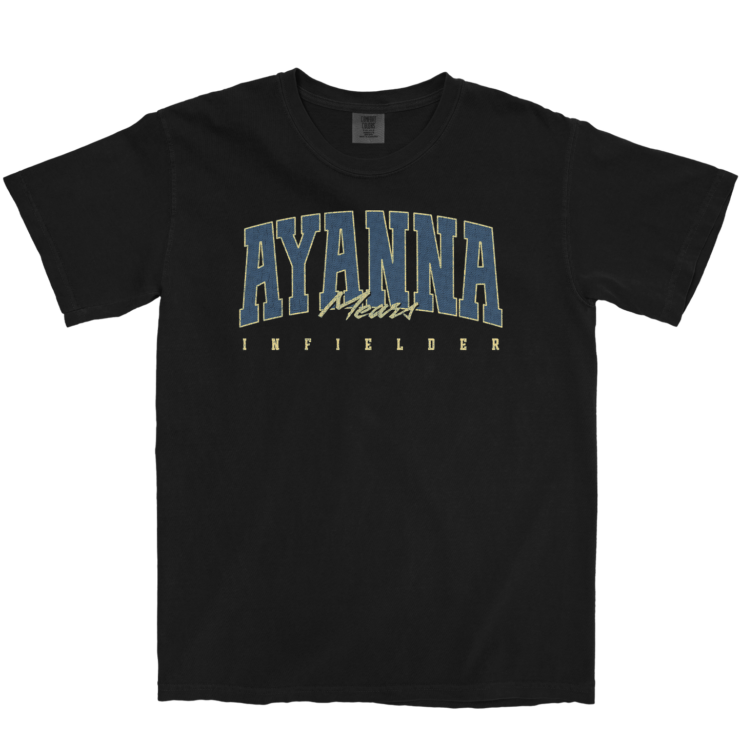 AYANNA MEARS RETRO BLACK TEE