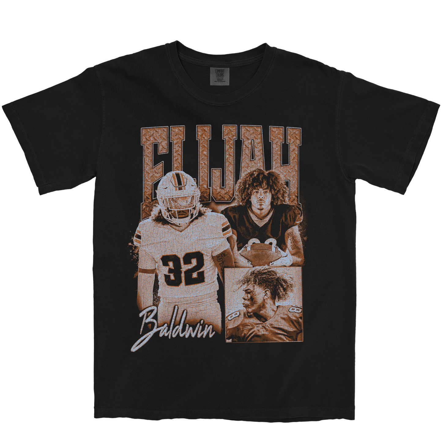 ELIJAH BALDWIN GRAPHIC BLACK TEE