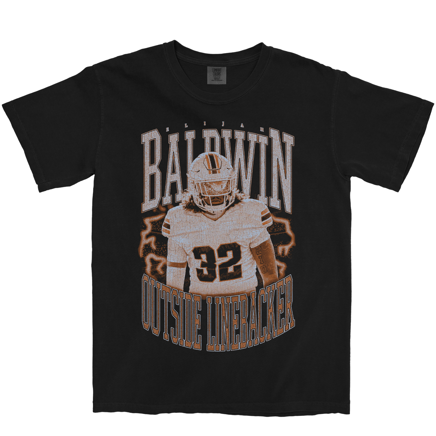 ELIJAH BALDWIN VINTAGE BLACK TEE
