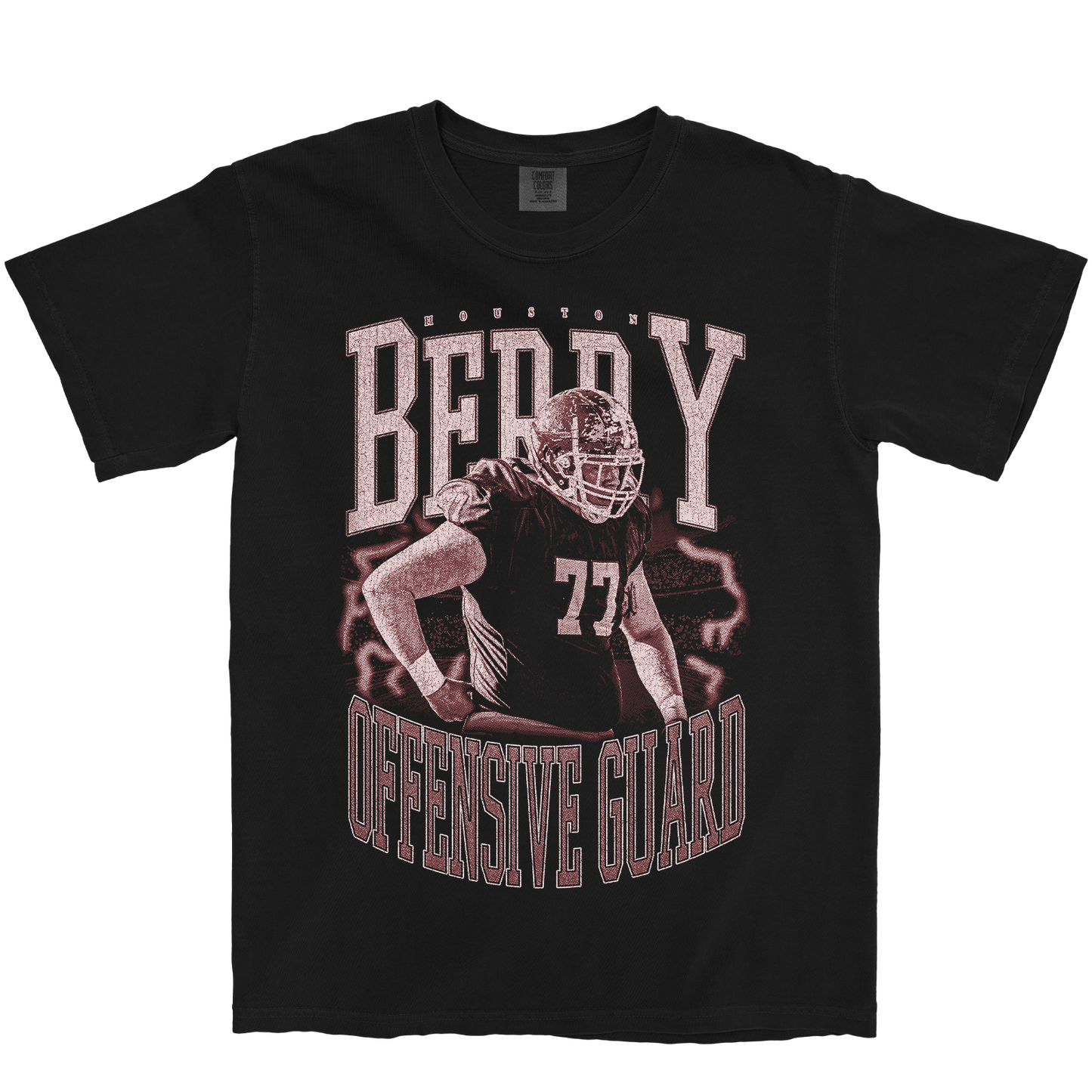 HOUSTON BERRY VINTAGE BLACK TEE