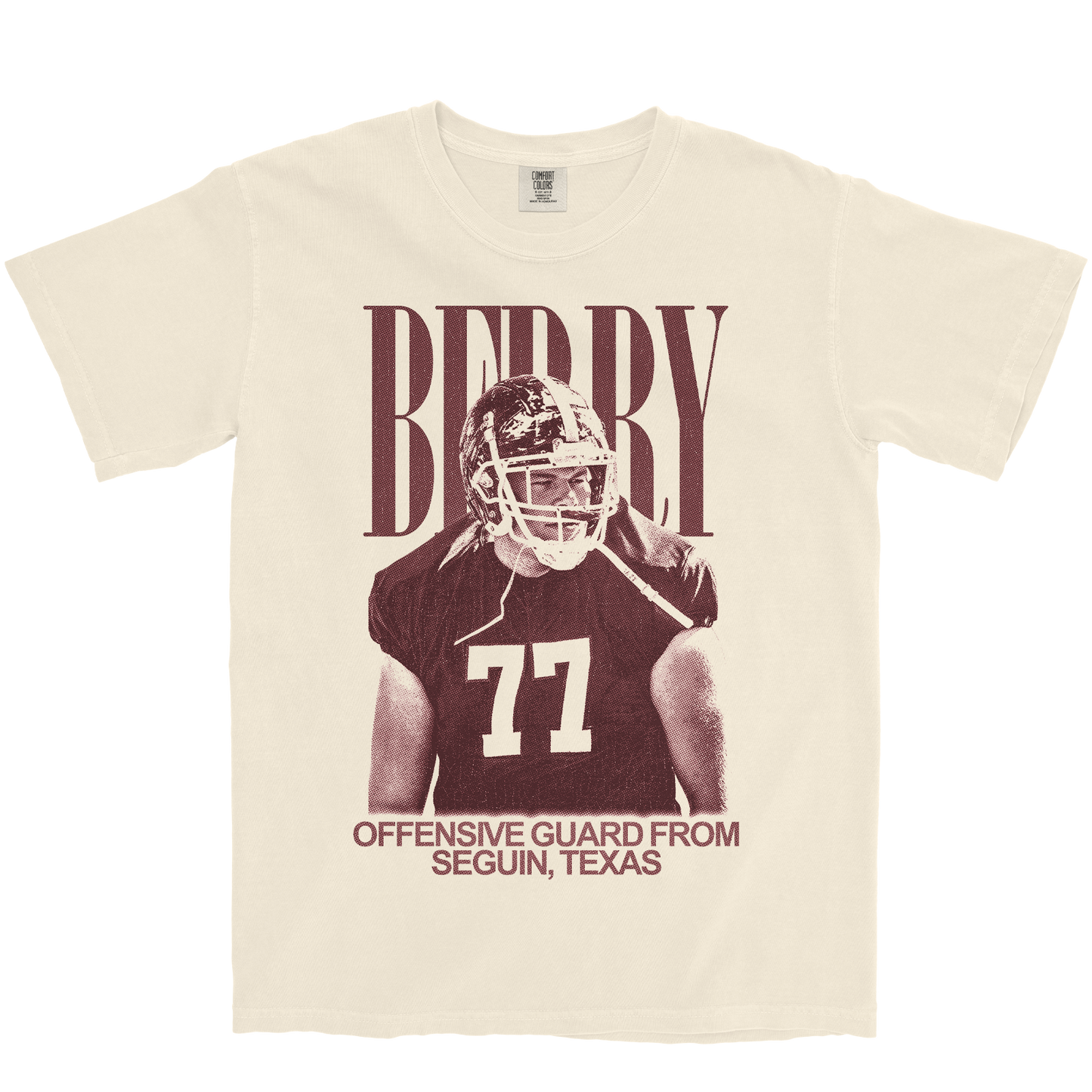 HOUSTON BERRY VINTAGE IVORY TEE