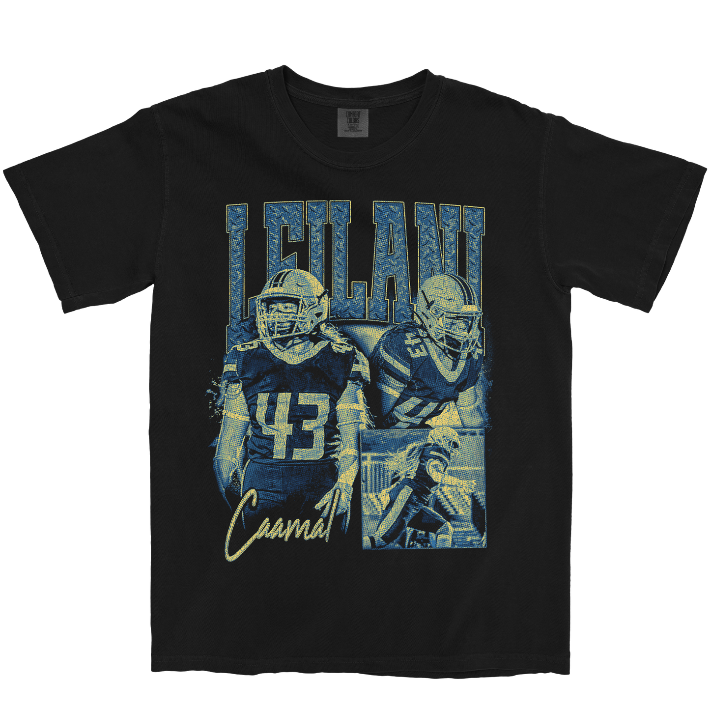 LEILANI CAAMAL GRAPHIC BLACK TEE