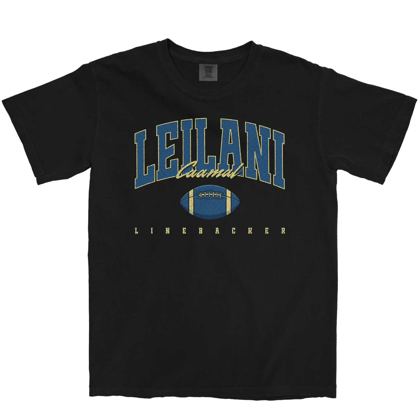 LEILANI CAAMAL RETRO BLACK TEE
