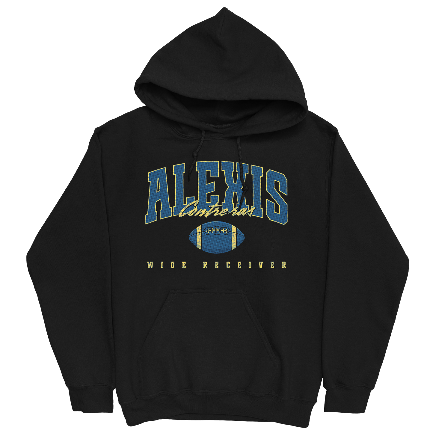 ALEXIS CONTRERAS RETRO BLACK HOODIE