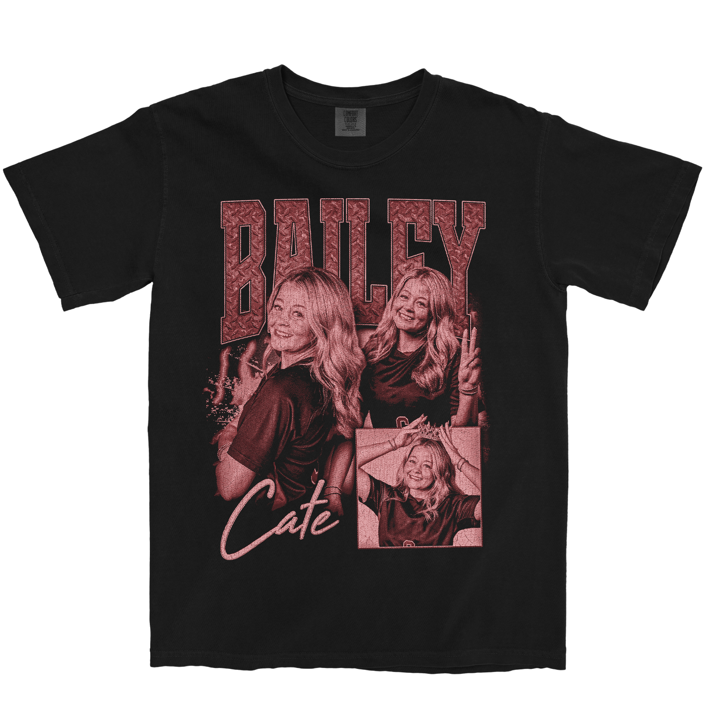 BAILEY CATE GRAPHIC BLACK TEE