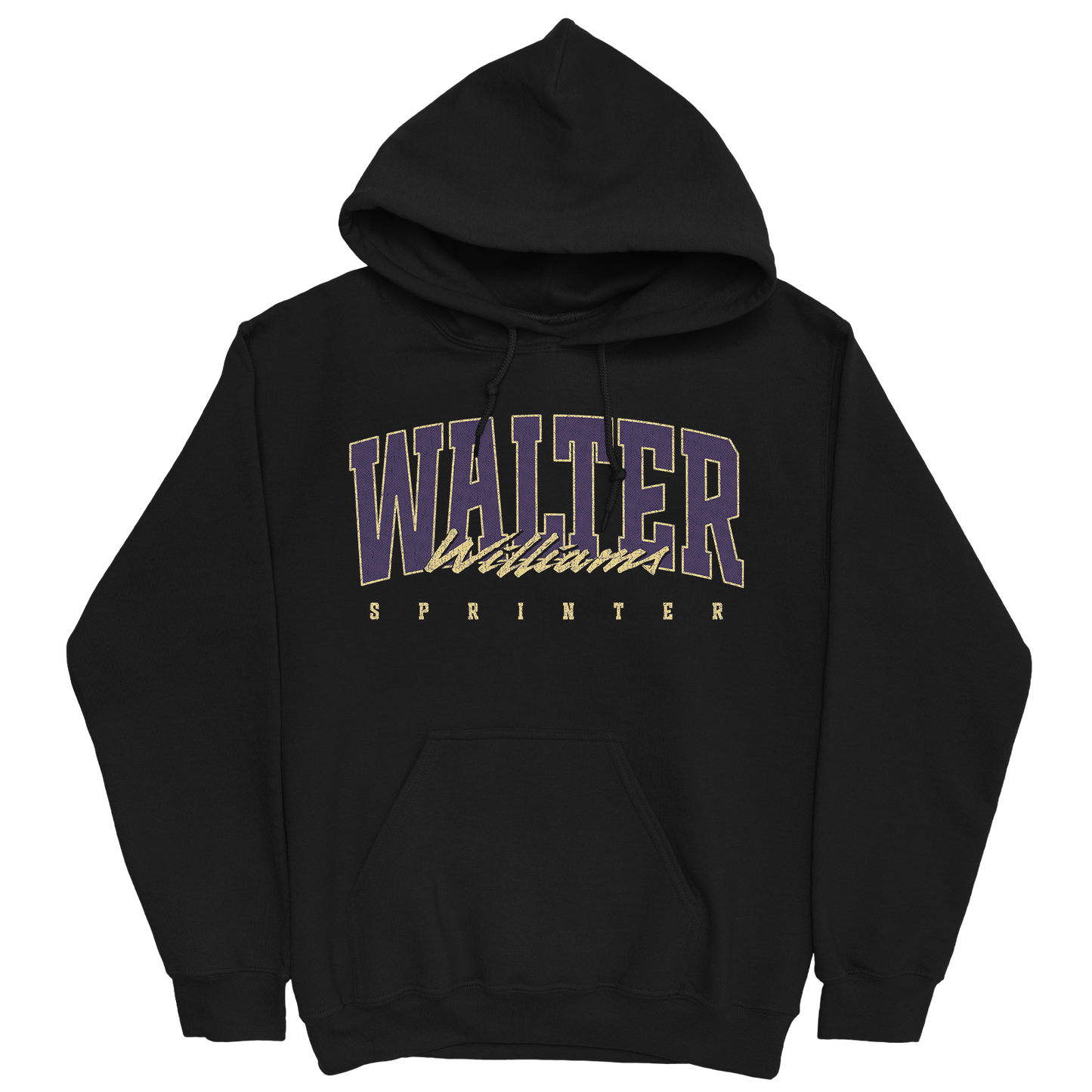 WALTER WILLIAMS RETRO BLACK HOODIE