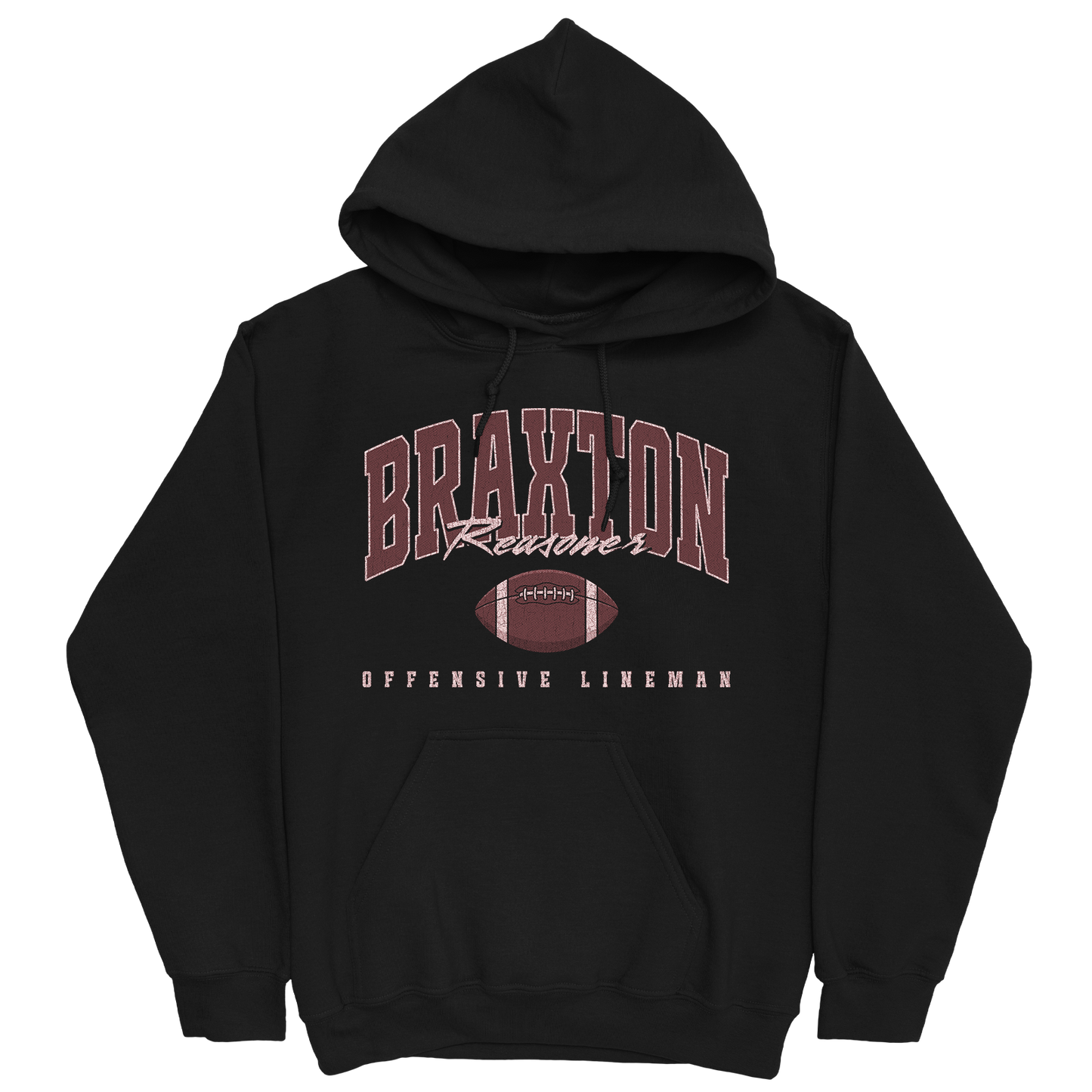 BRAXTON REASONER RETRO BLACK HOODIE