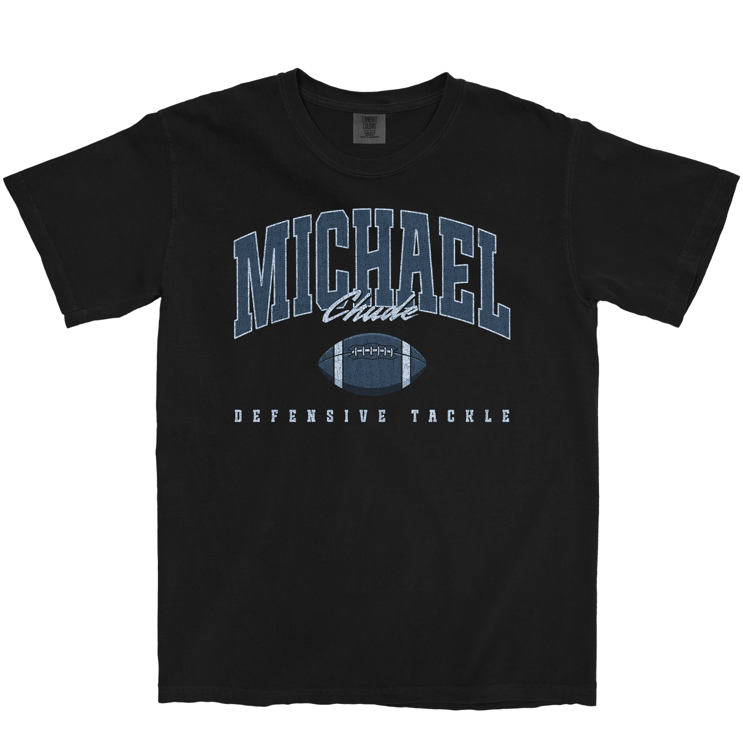MICHAEL CHUDE RETRO BLACK TEE