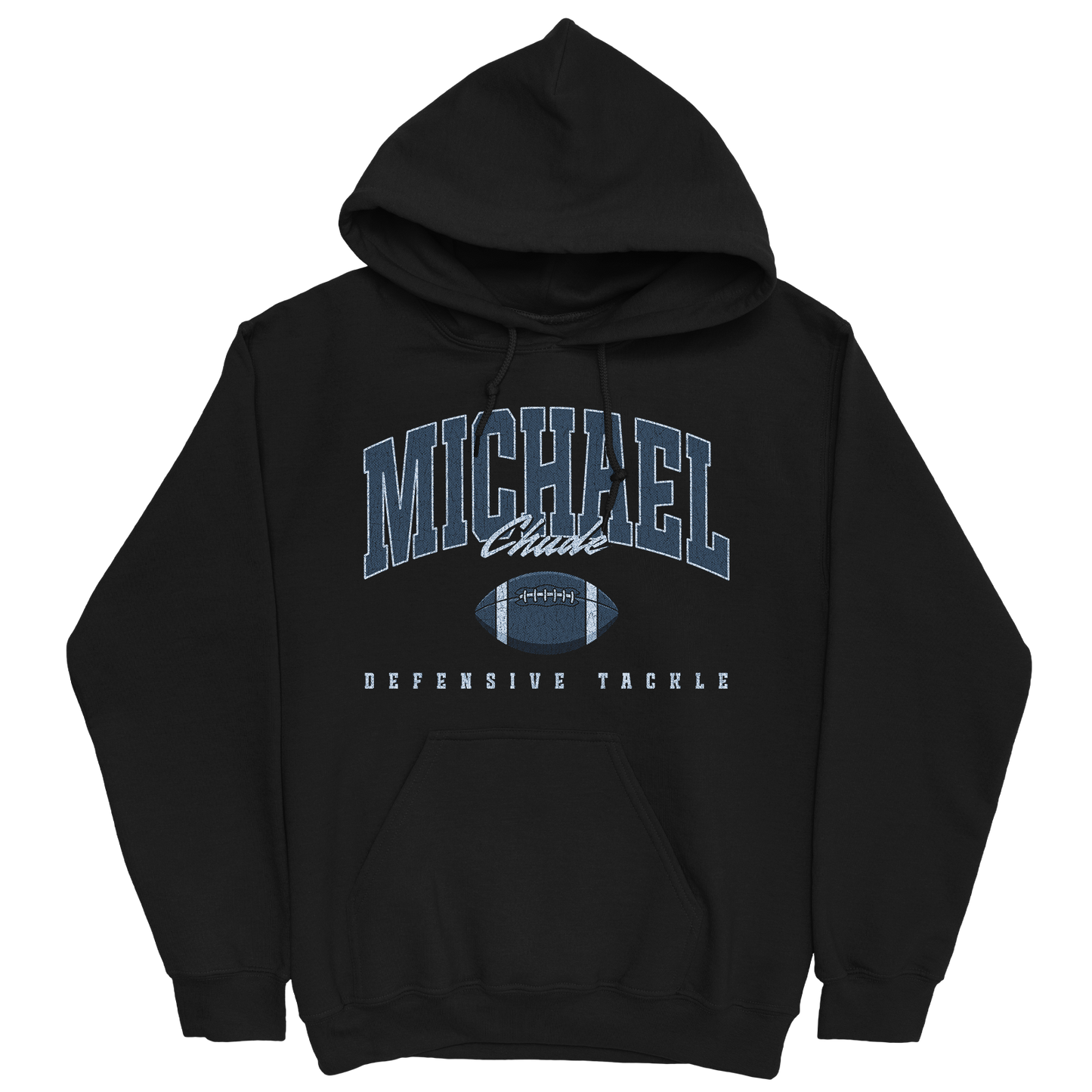 MICHAEL CHUDE RETRO BLACK HOODIE