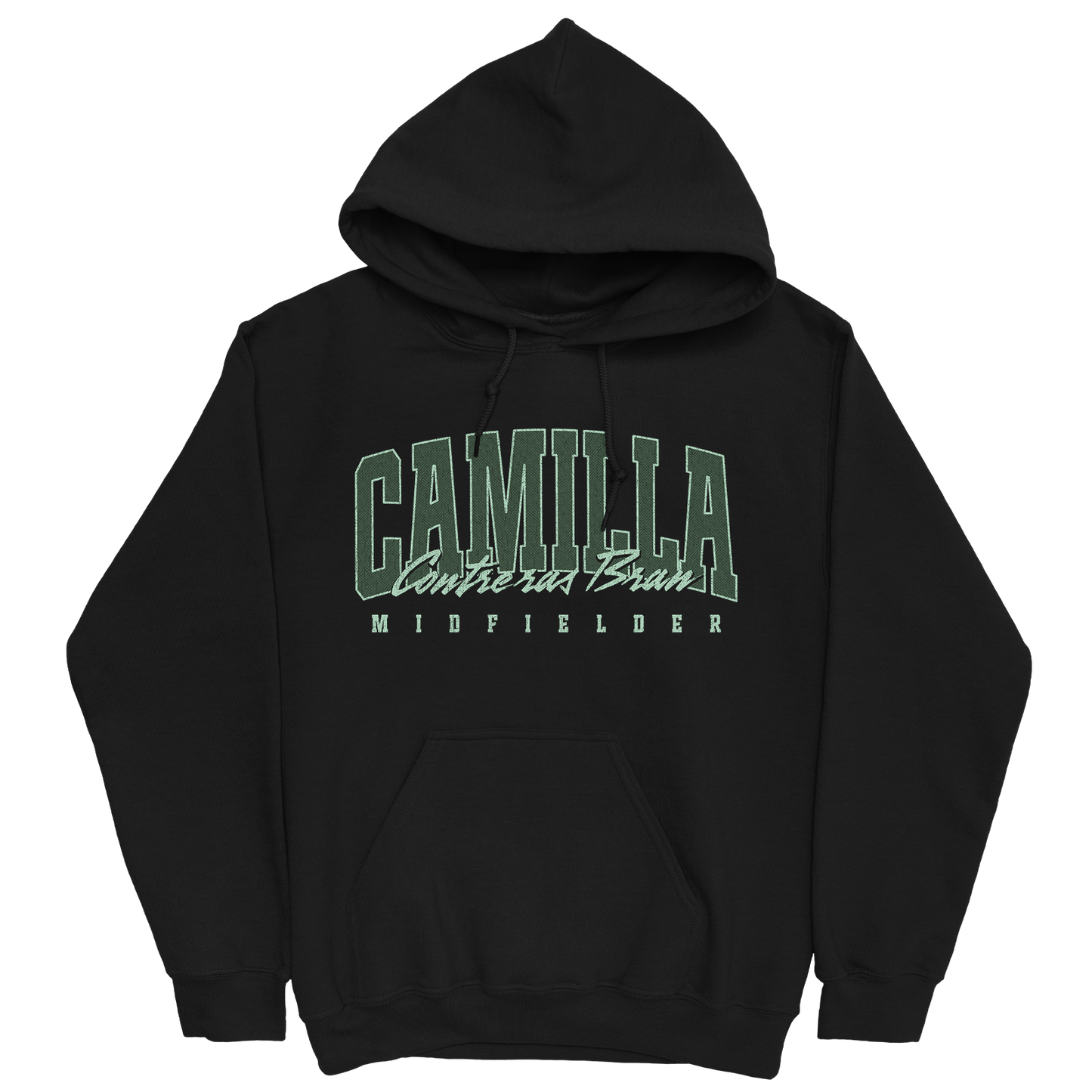 CAMILLA CONTRERAS BRAN RETRO BLACK HOODIE