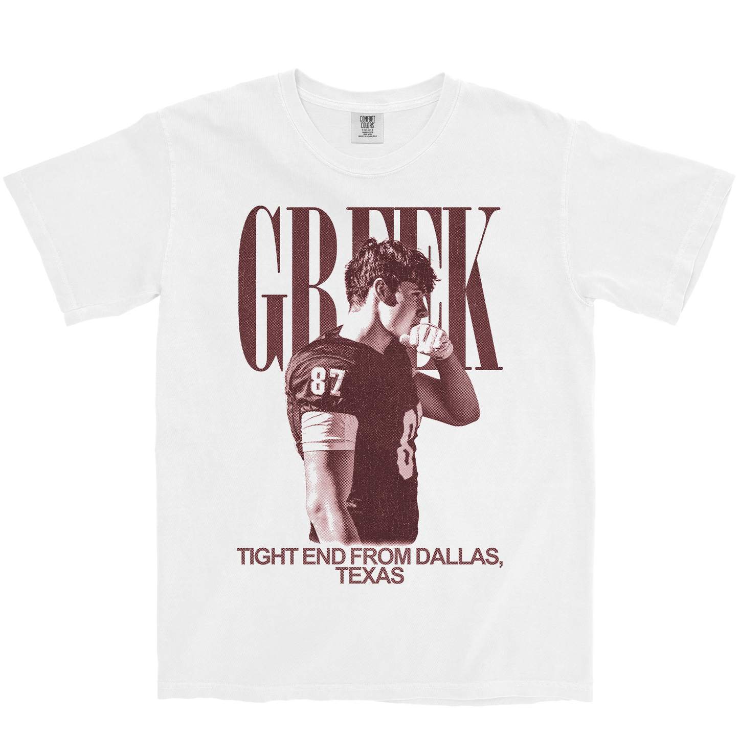 NATHAN GREEK VINTAGE WHITE TEE