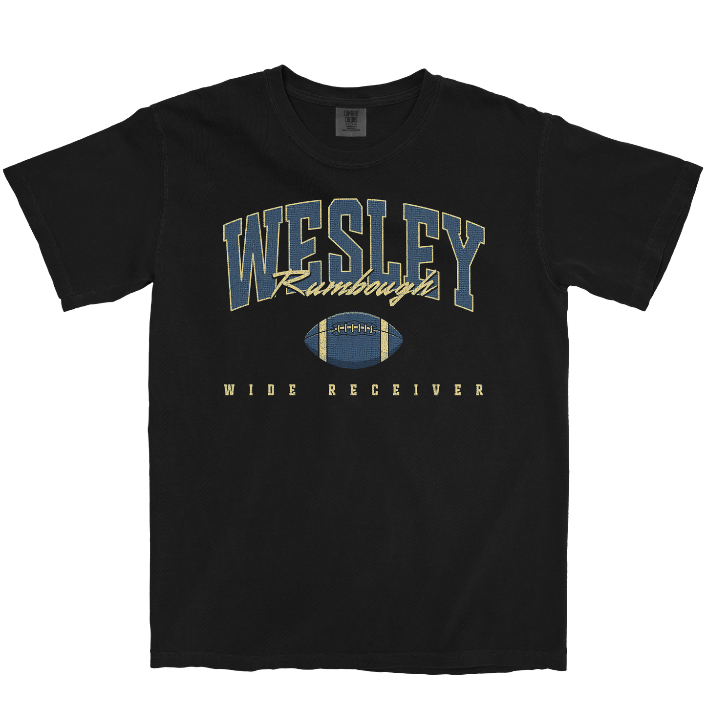 WESLEY RUMBOUGH RETRO BLACK TEE