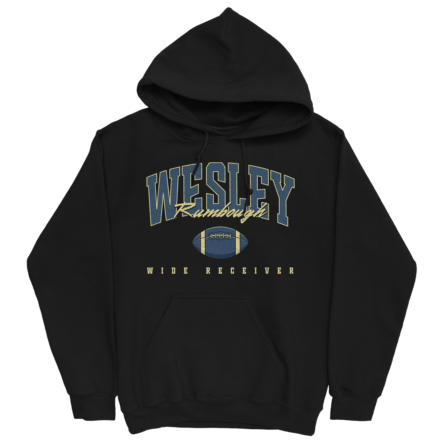 WESLEY RUMBOUGH RETRO BLACK HOODIE