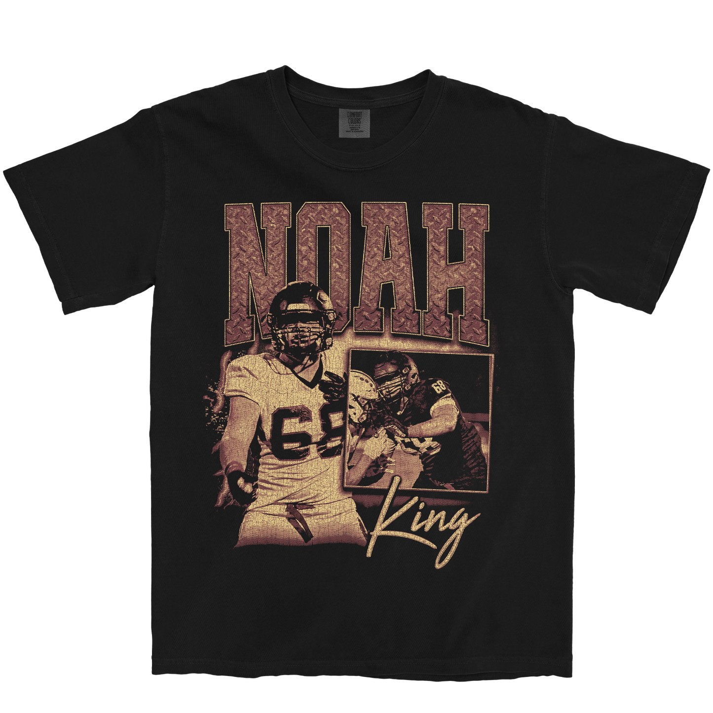 NOAH KING GRAPHIC BLACK TEE