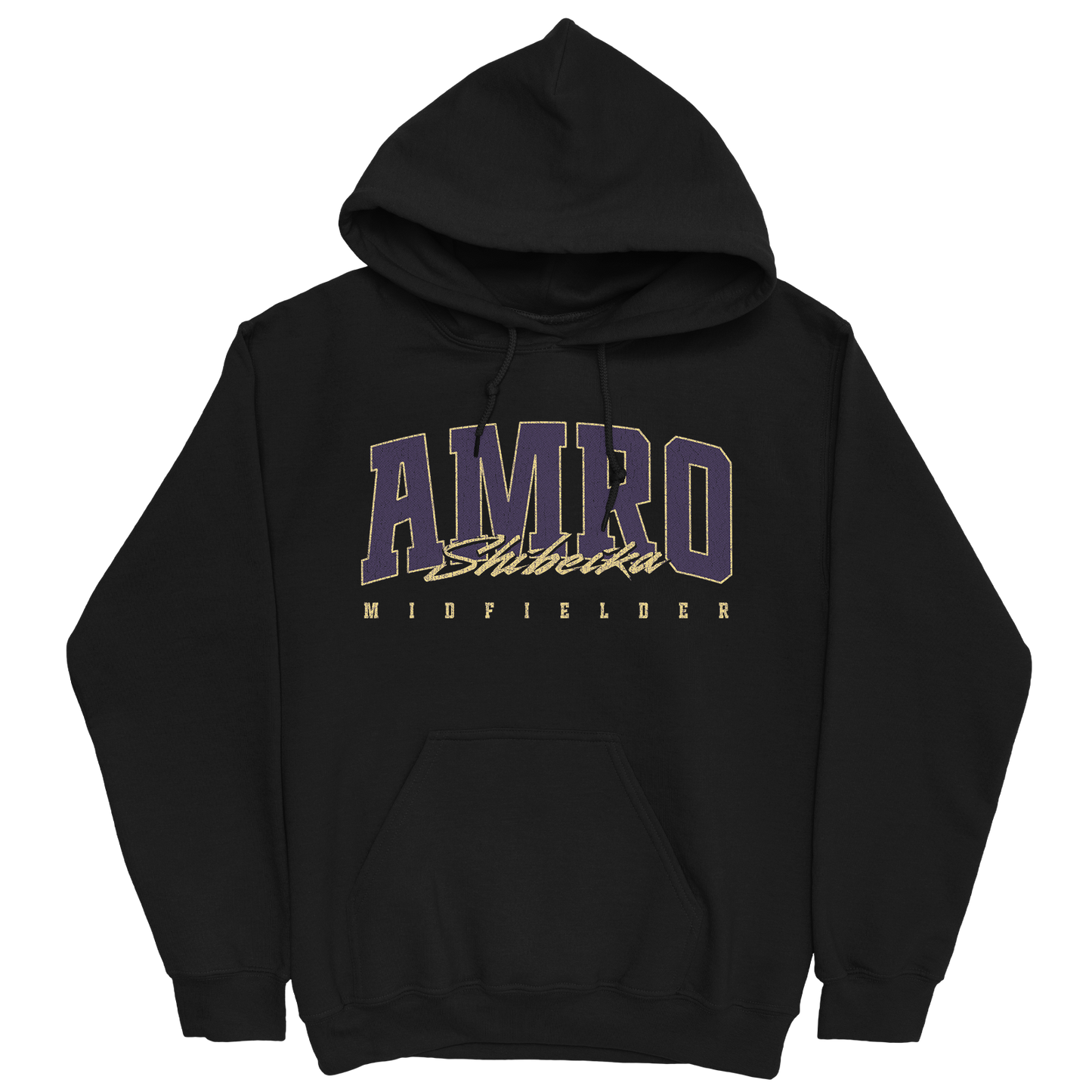 AMRO SHIBEIKA RETRO BLACK HOODIE